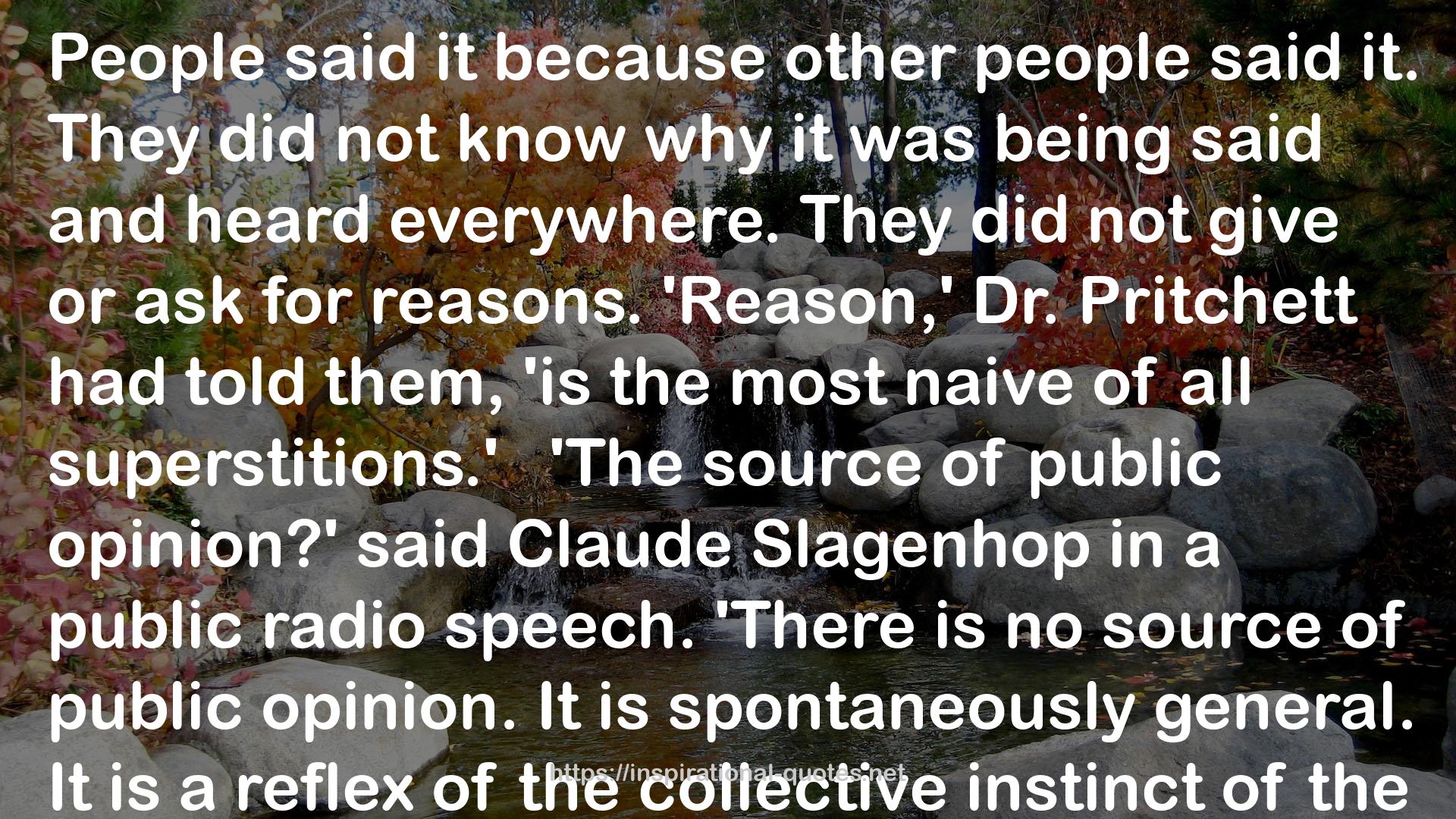 Claude Slagenhop  QUOTES