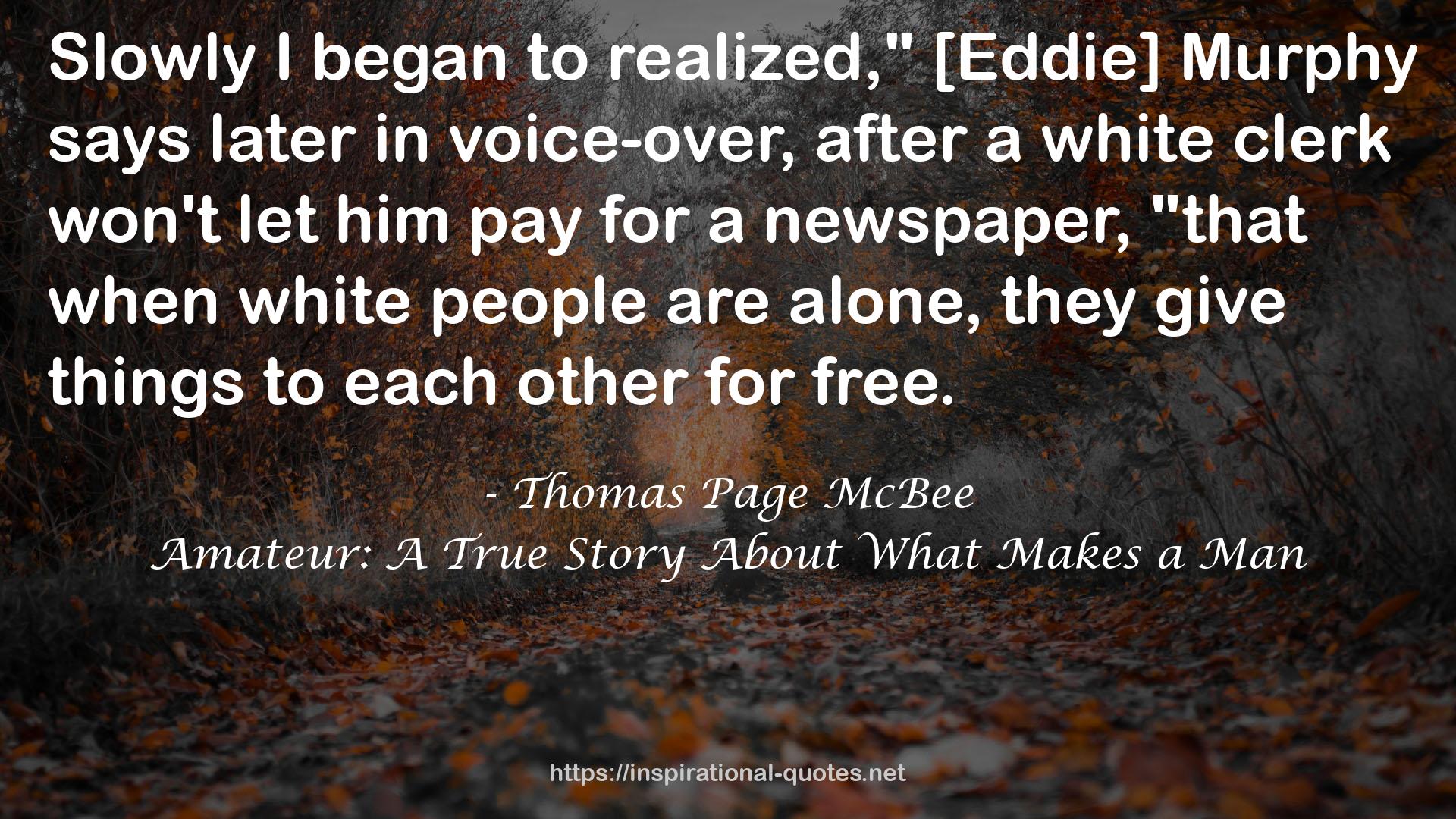 Thomas Page McBee QUOTES