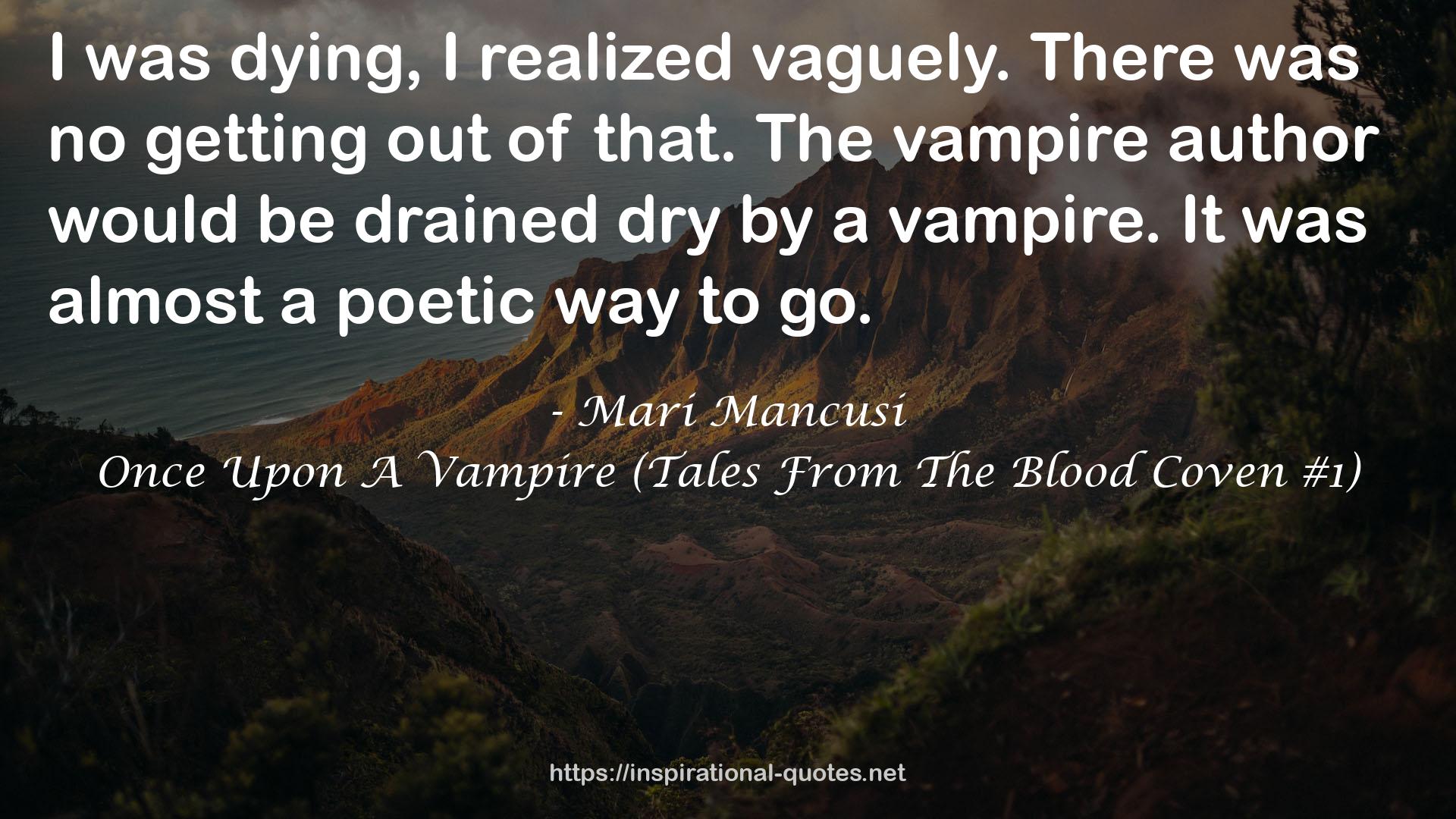 The vampire author  QUOTES