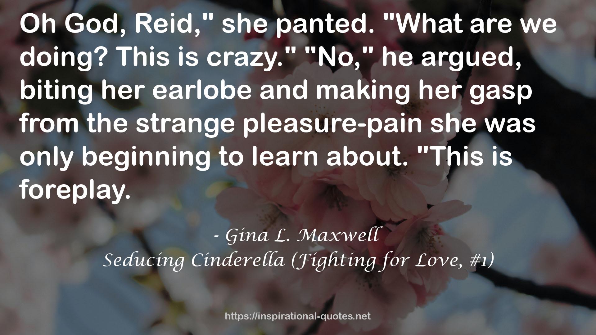 Seducing Cinderella (Fighting for Love, #1) QUOTES