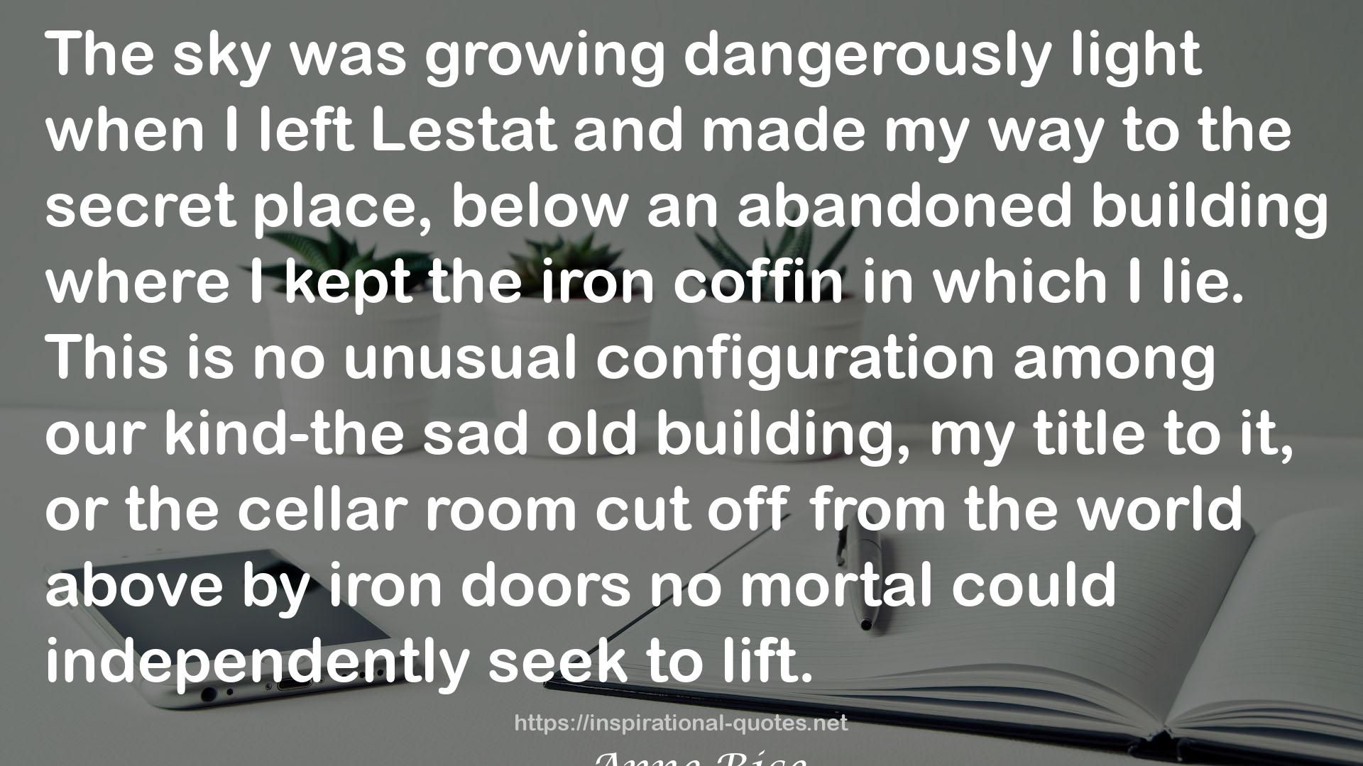 the iron coffin  QUOTES