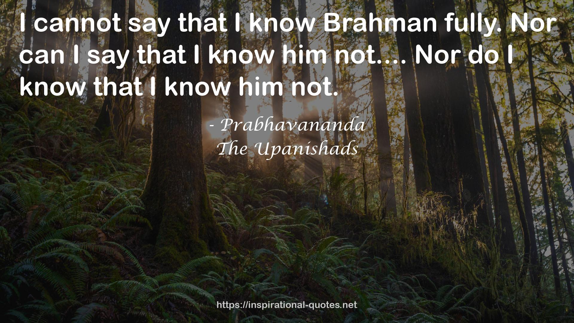 Prabhavananda QUOTES