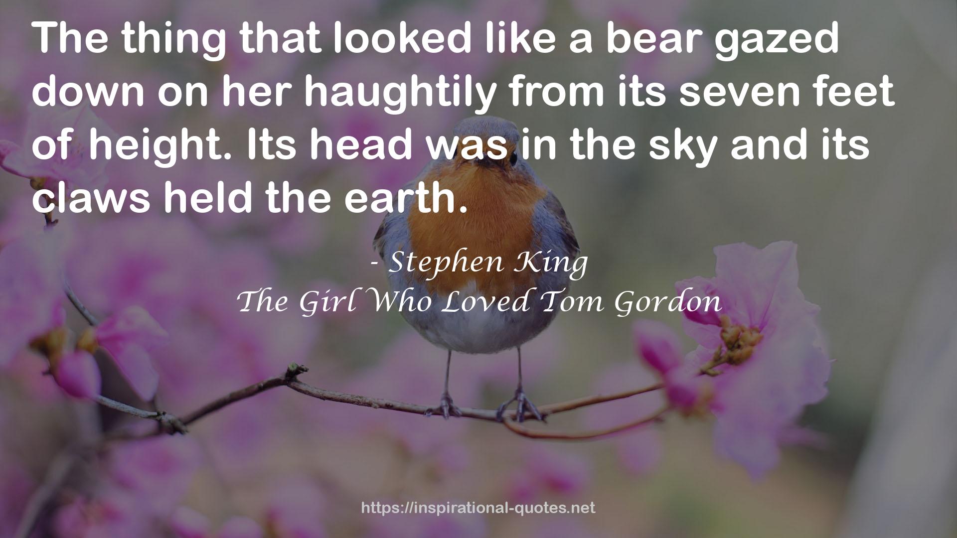 The Girl Who Loved Tom Gordon QUOTES