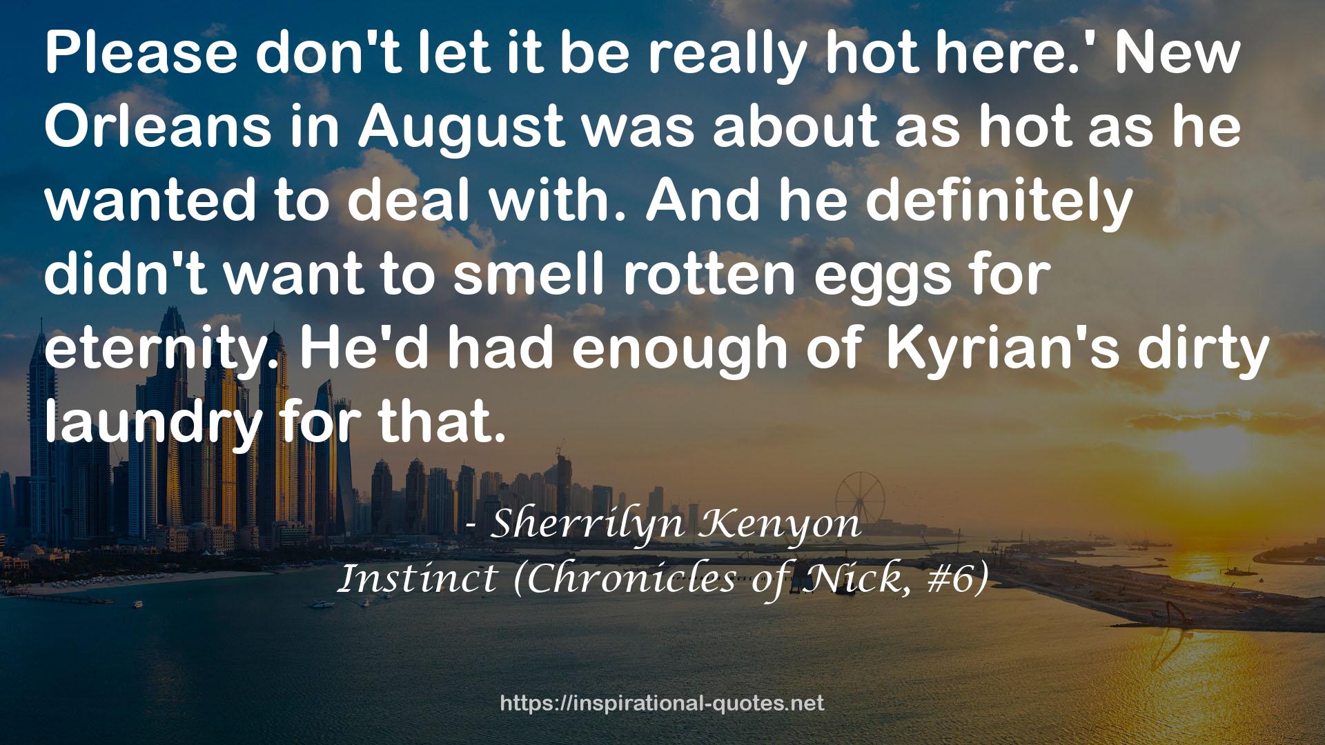 Instinct (Chronicles of Nick, #6) QUOTES