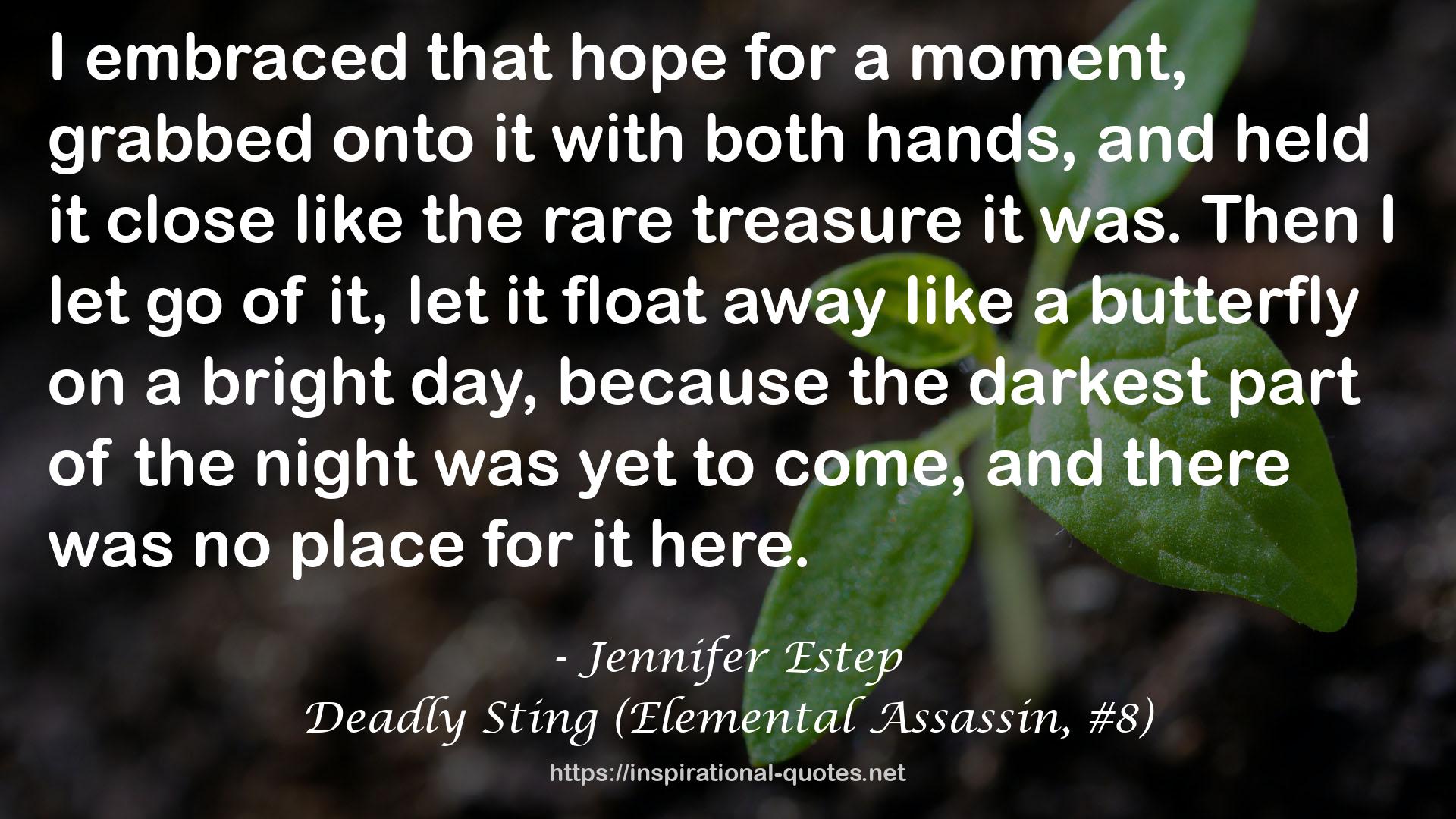Deadly Sting (Elemental Assassin, #8) QUOTES
