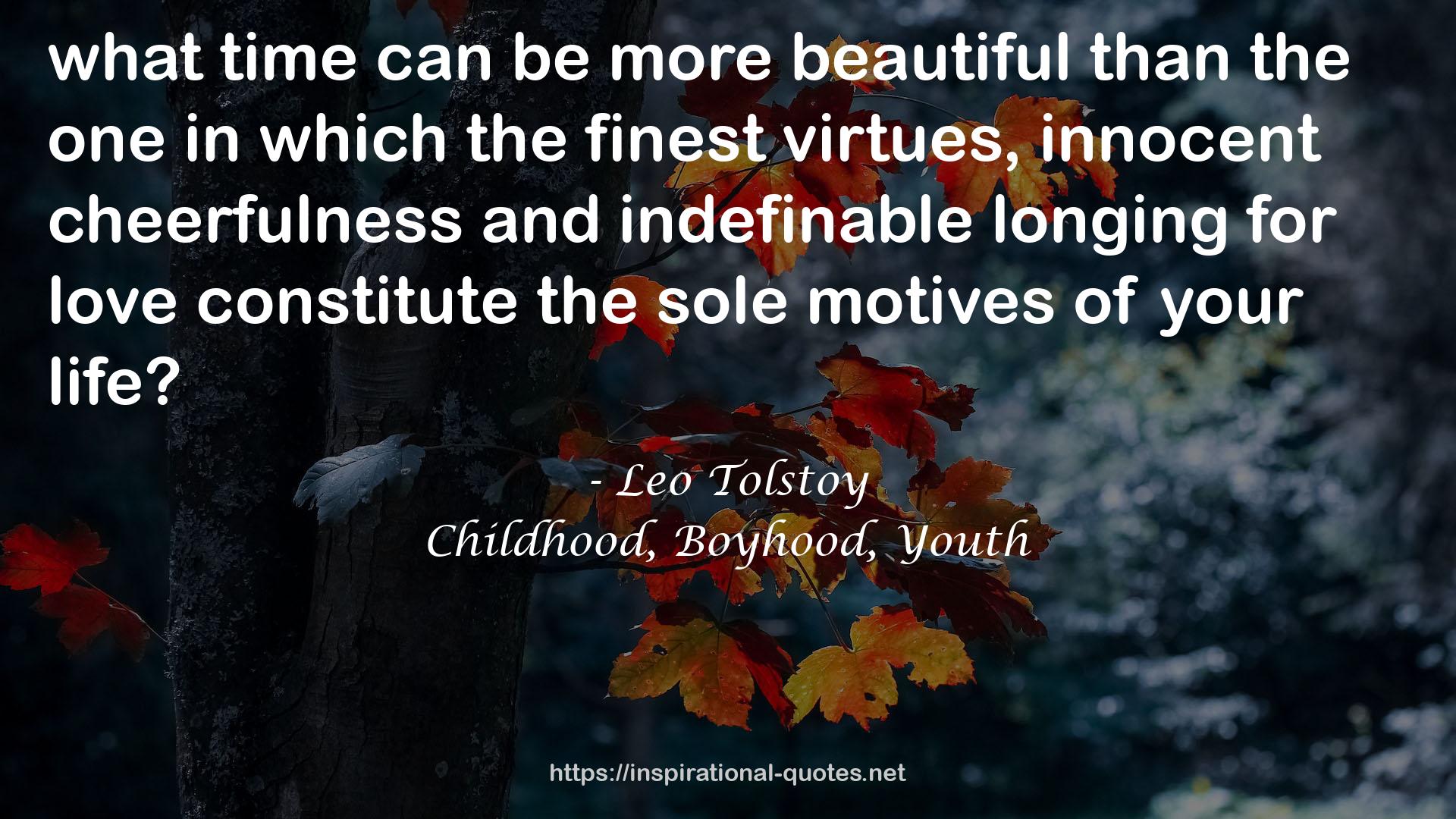 the sole motives  QUOTES