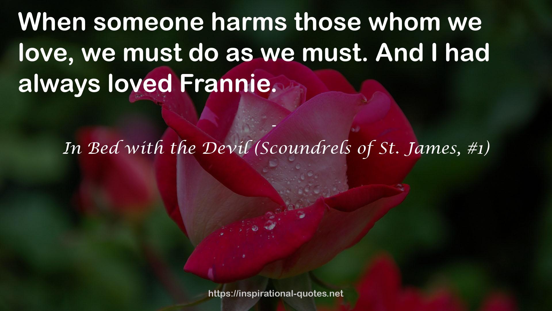 In Bed with the Devil (Scoundrels of St. James, #1) QUOTES