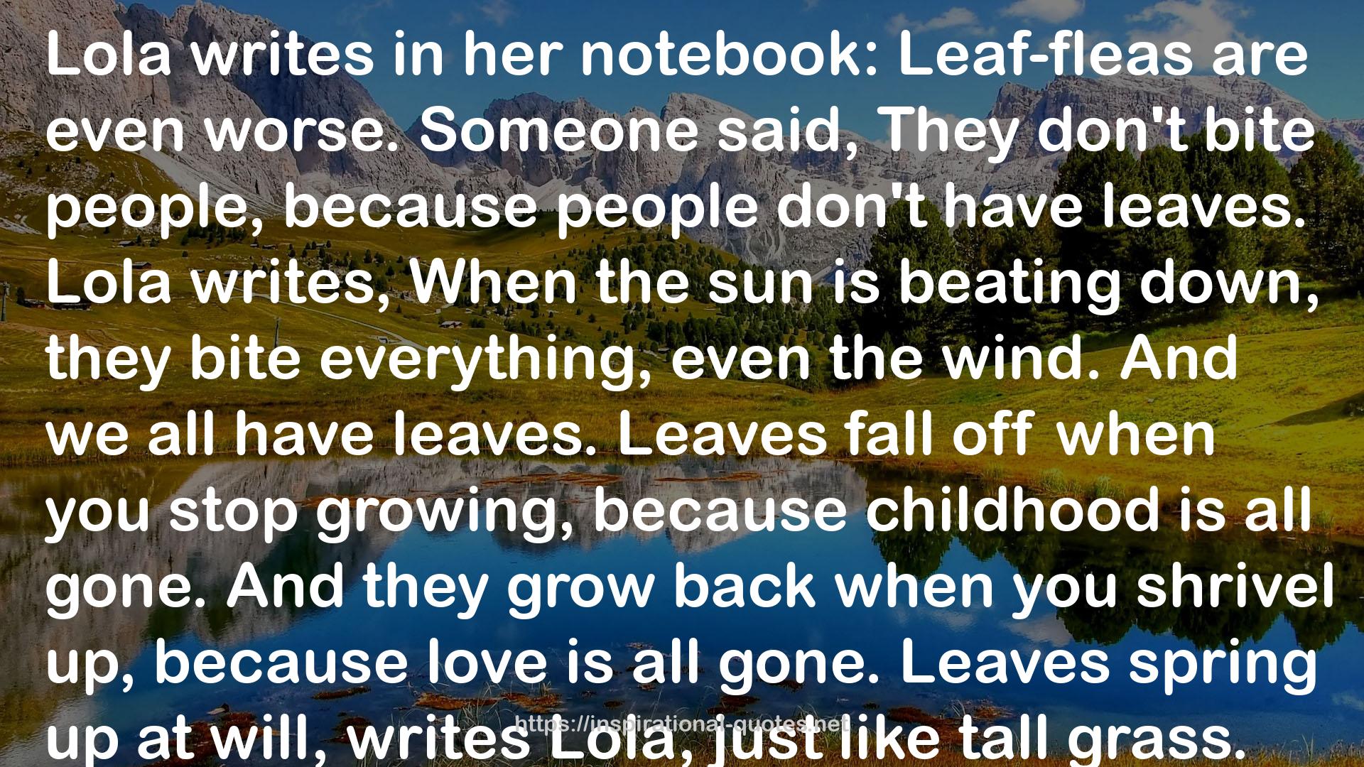 Leaf-fleas  QUOTES