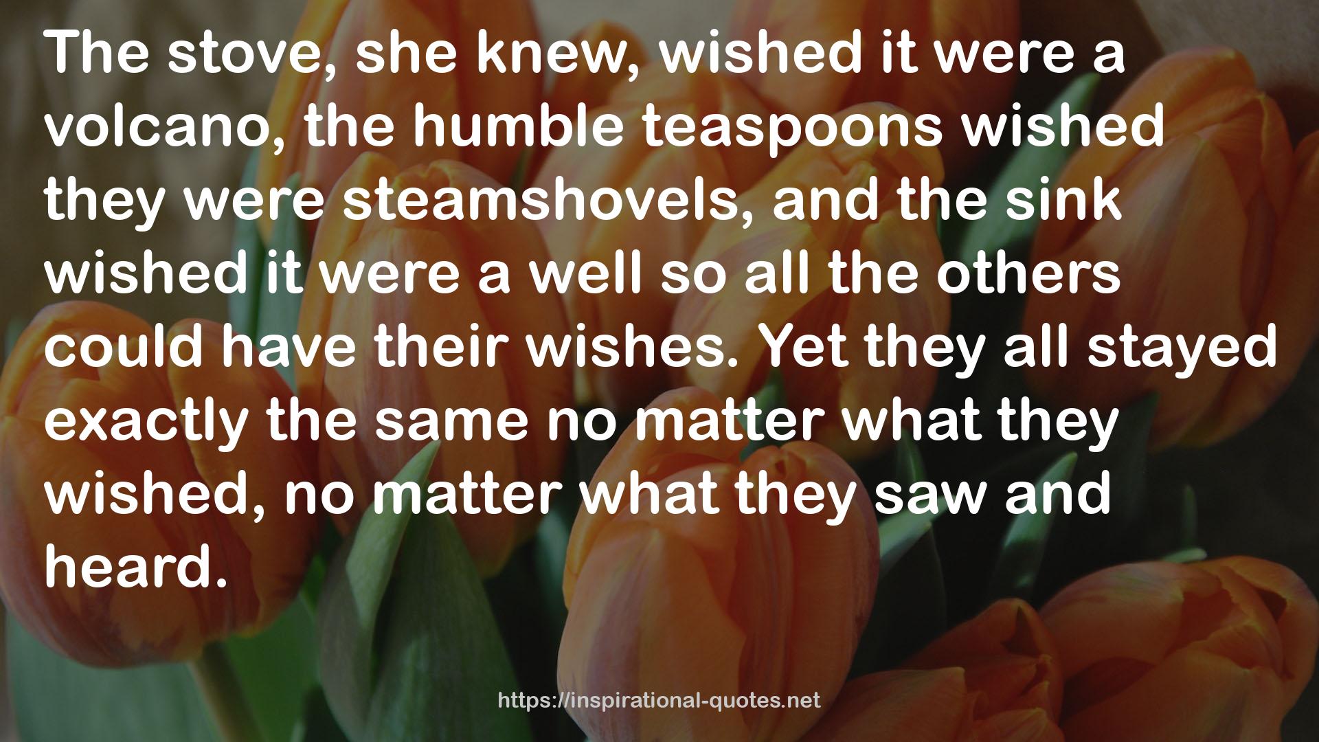 the humble teaspoons  QUOTES