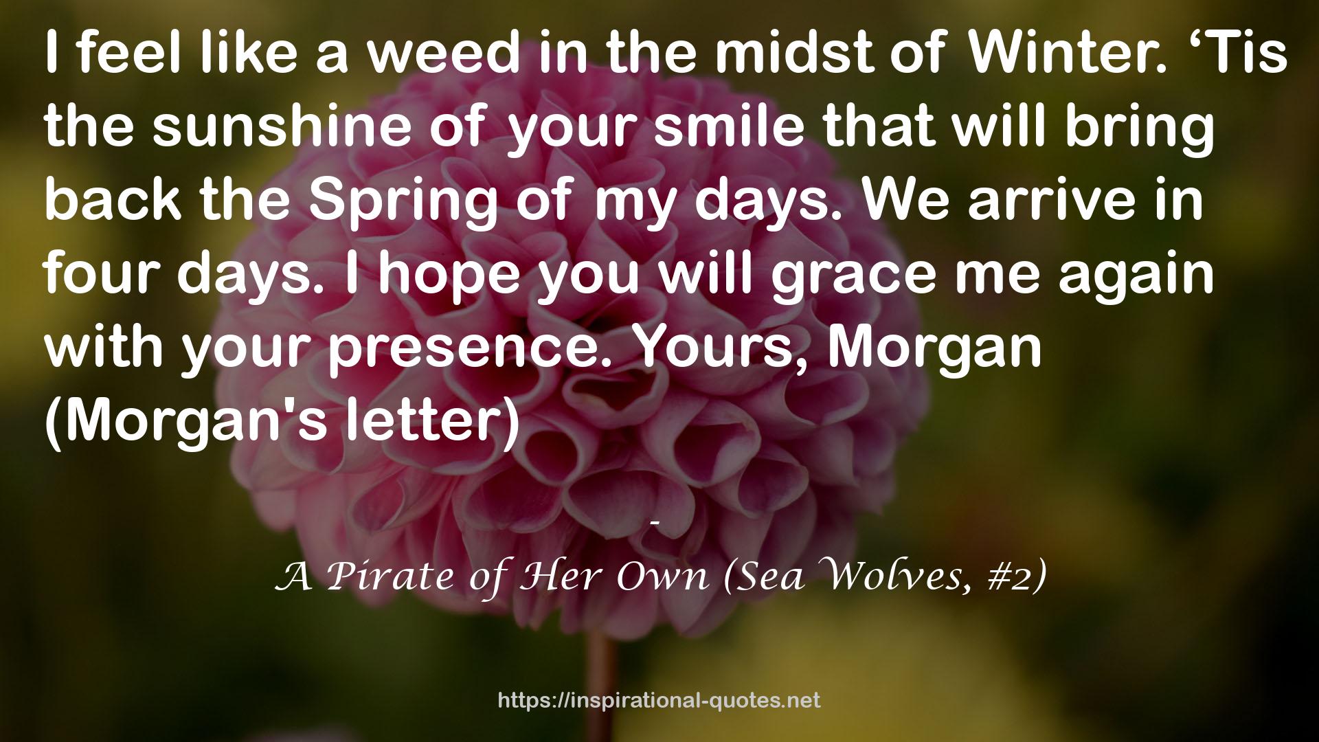 A Pirate of Her Own (Sea Wolves, #2) QUOTES