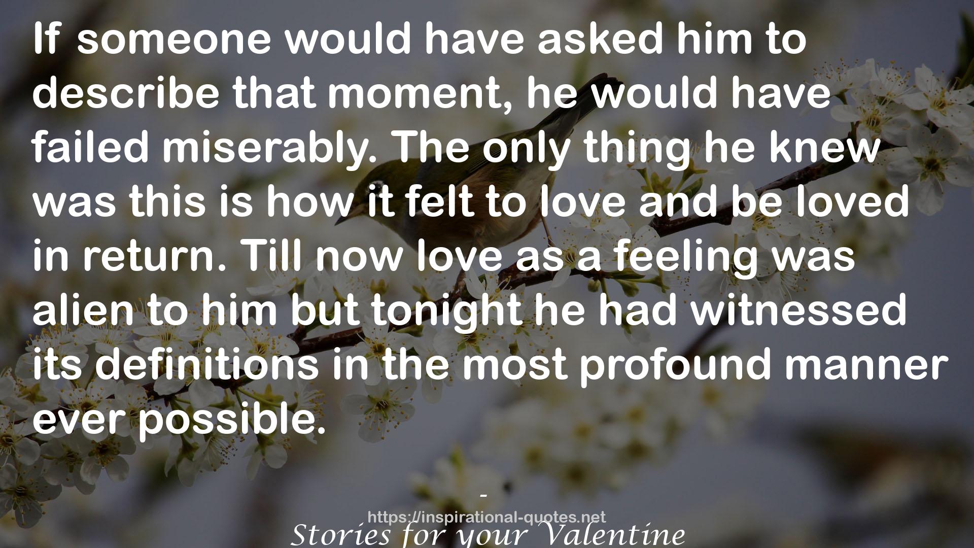 Stories for your Valentine QUOTES