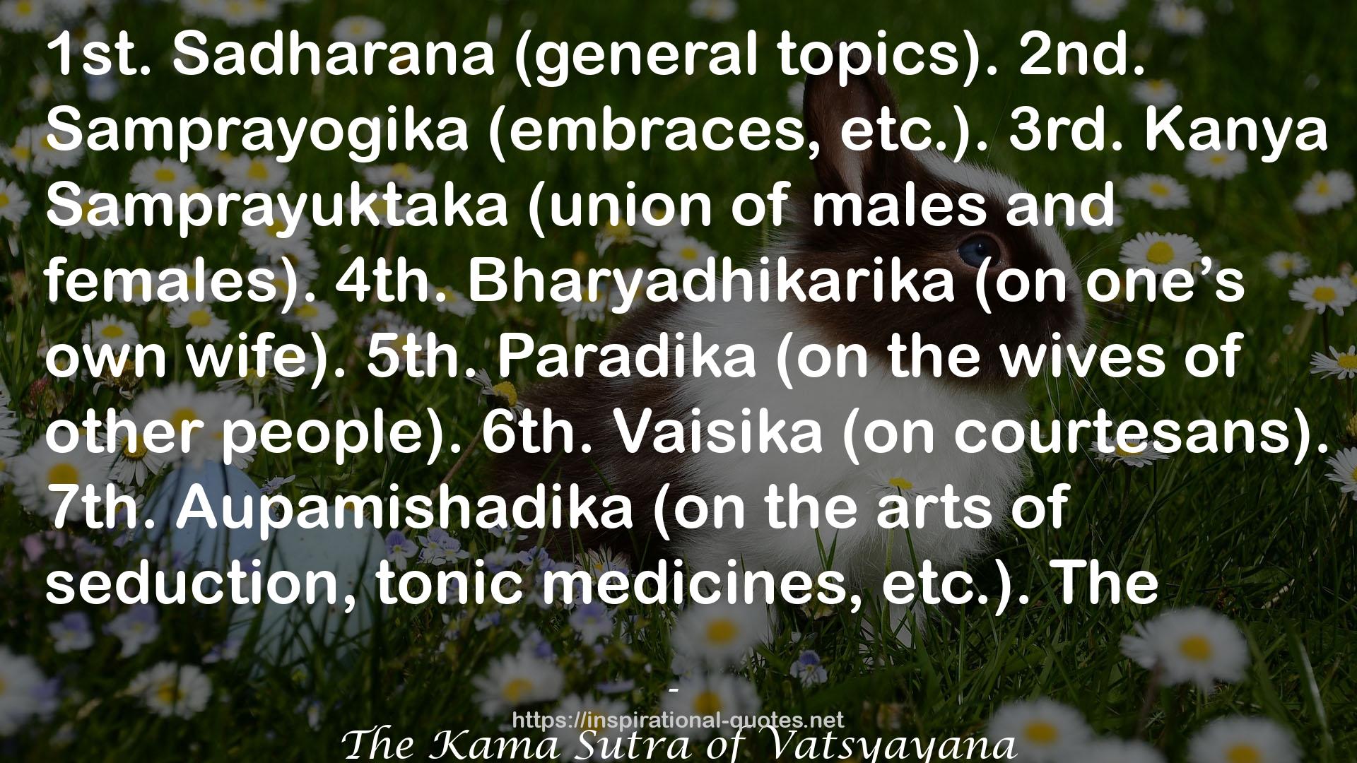 The Kama Sutra of Vatsyayana QUOTES
