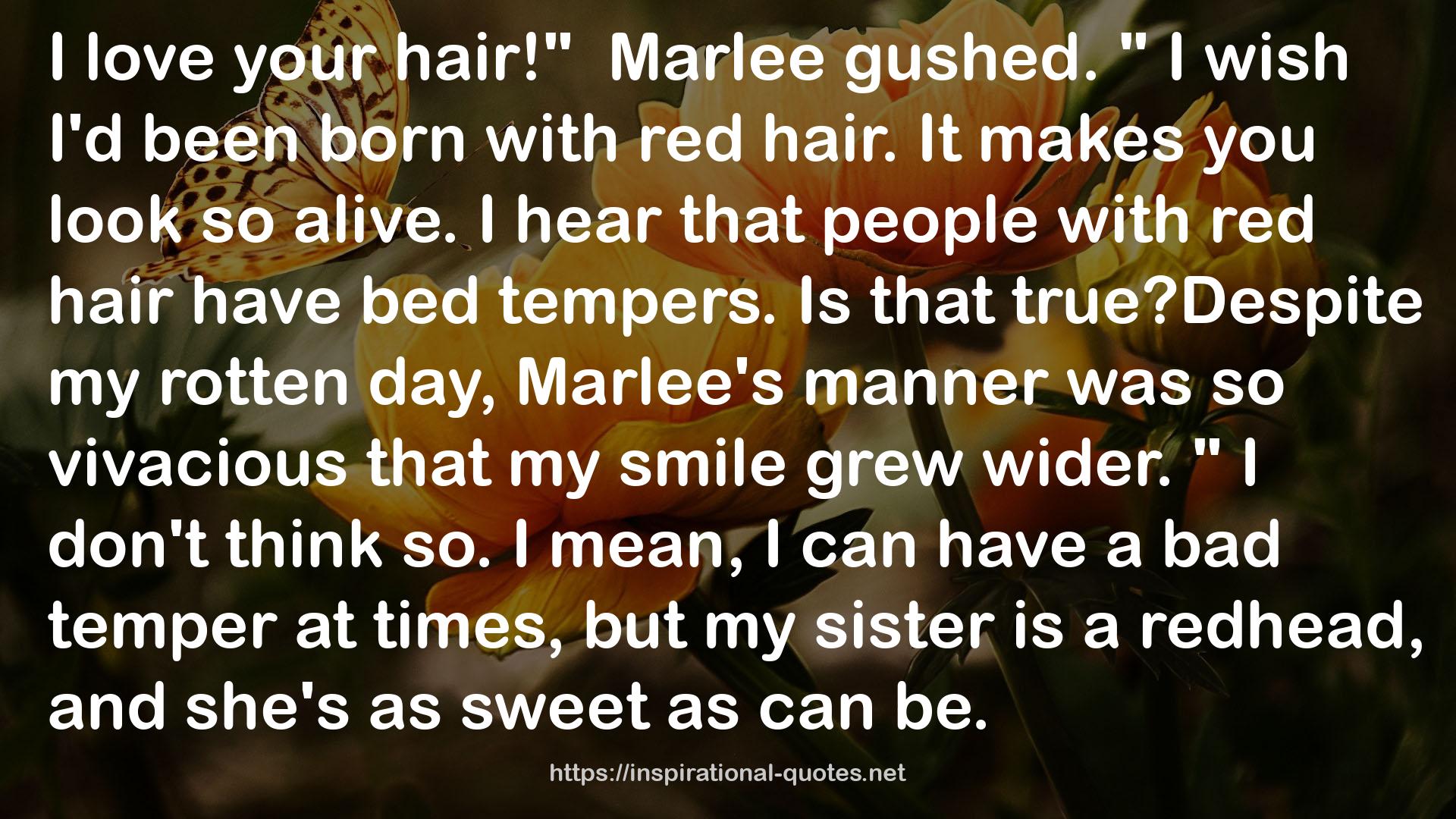 Marlee's manner  QUOTES