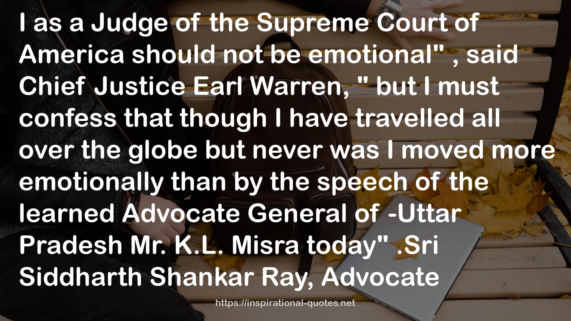 K.L. Misra  QUOTES