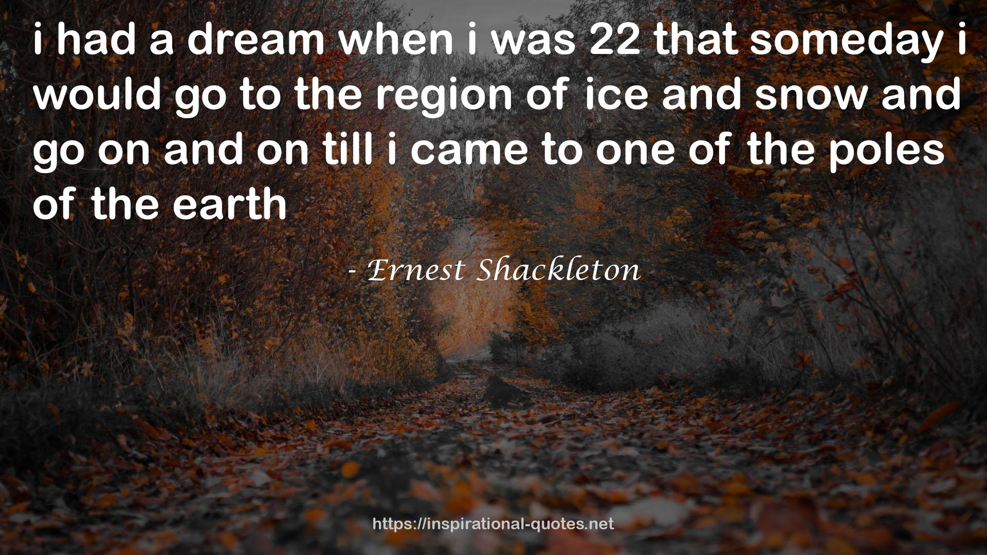 Ernest Shackleton QUOTES