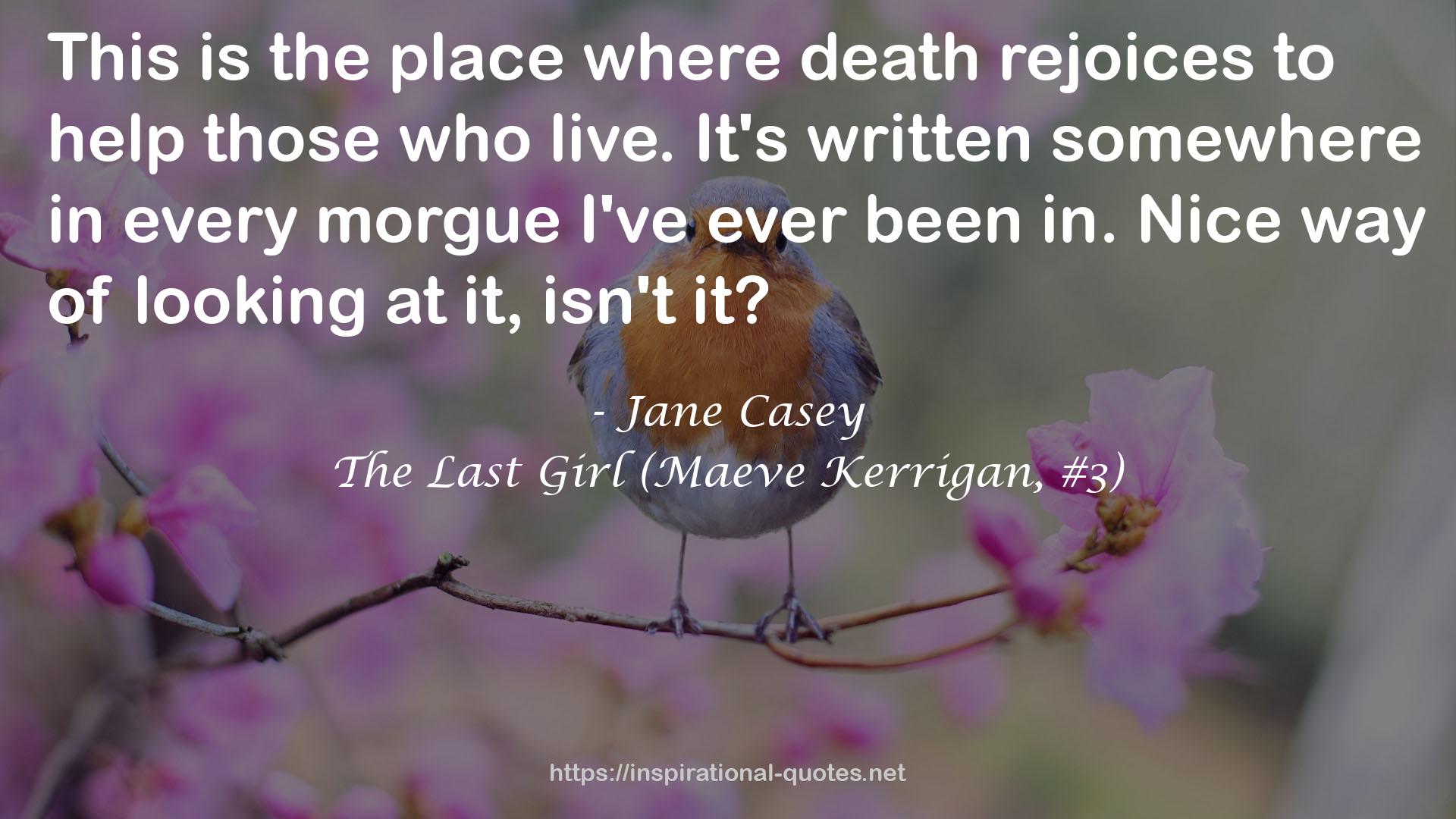 The Last Girl (Maeve Kerrigan, #3) QUOTES