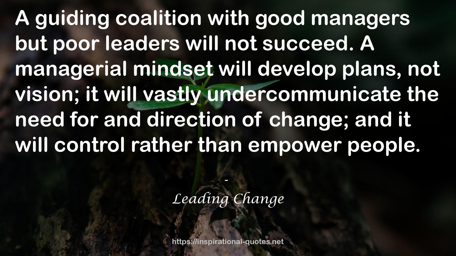 Leading Change QUOTES