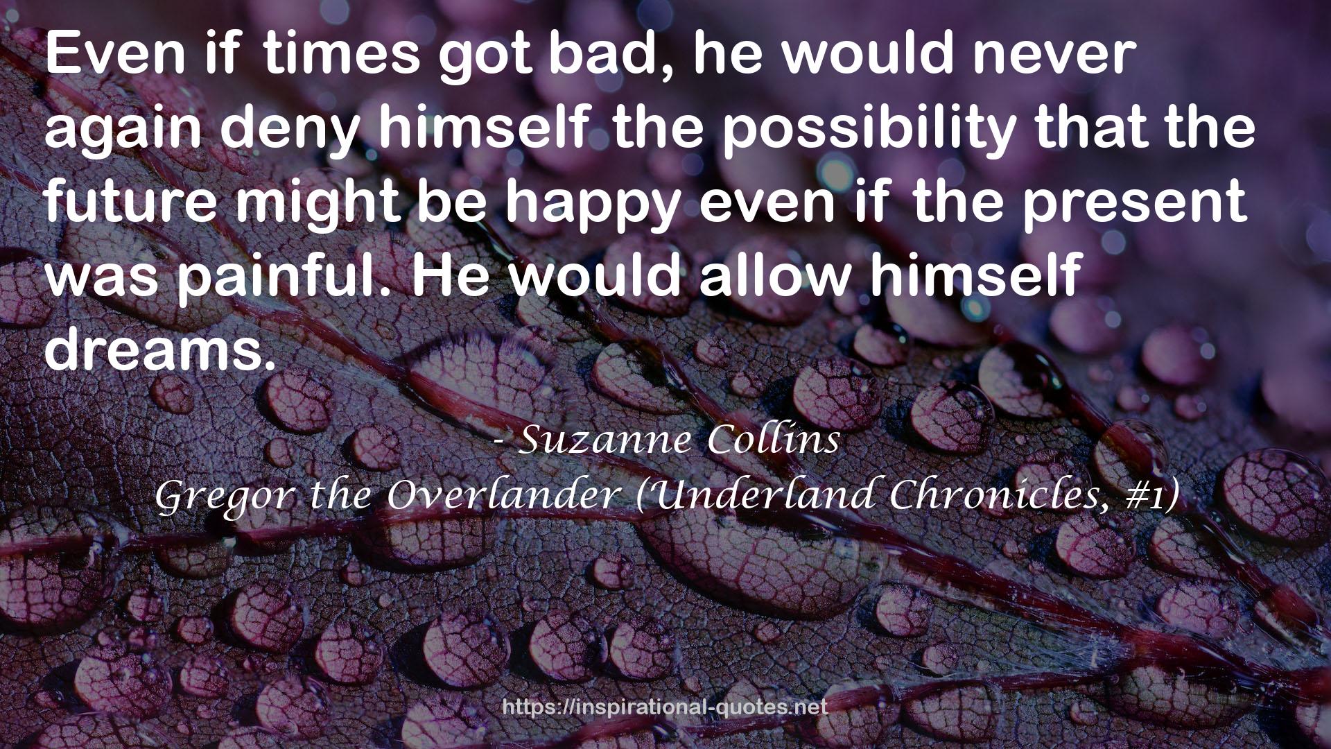 Gregor the Overlander (Underland Chronicles, #1) QUOTES