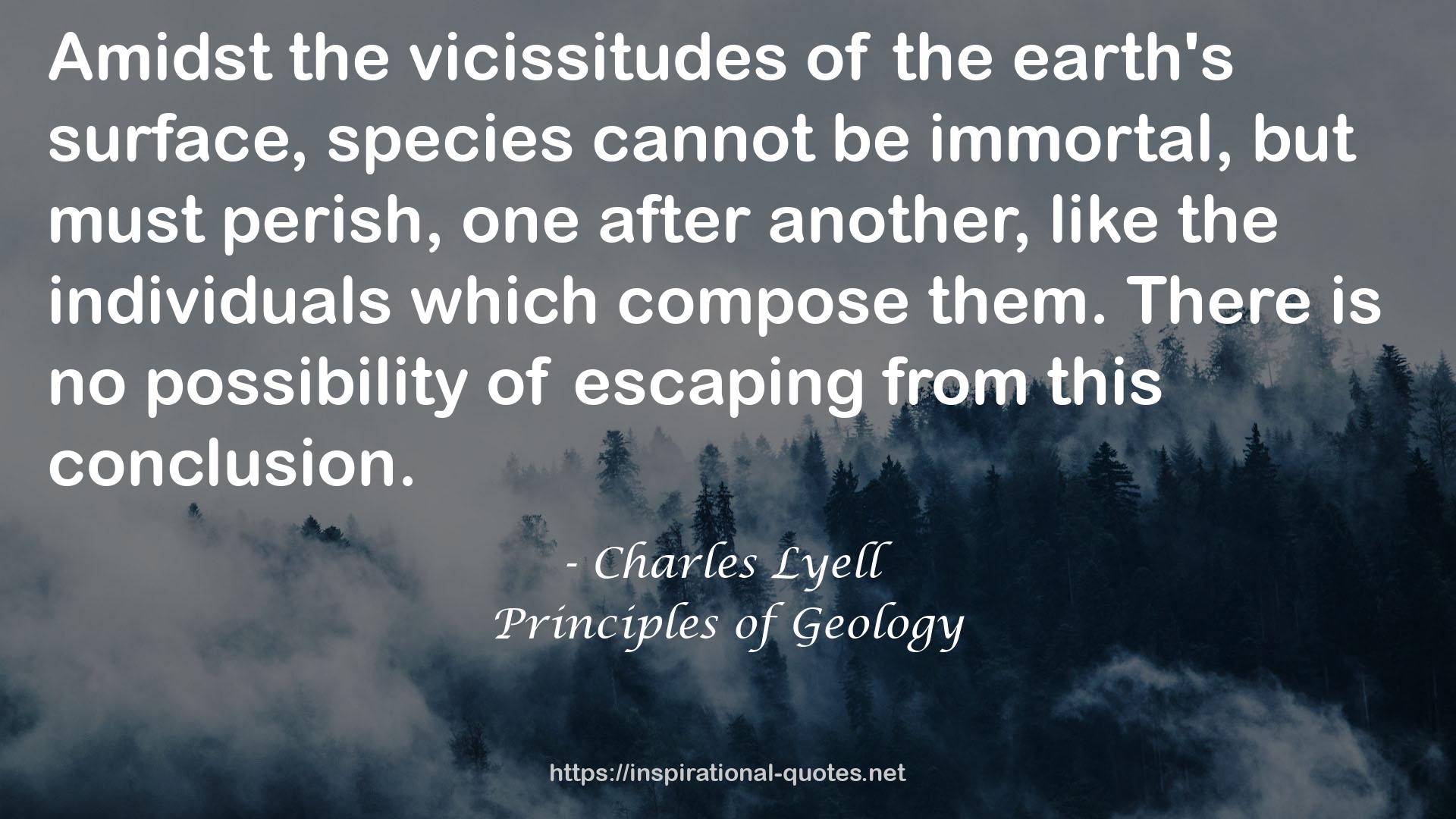 Principles of Geology QUOTES