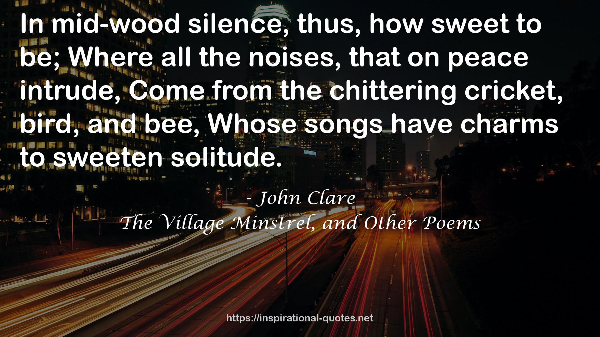 The Village Minstrel, and Other Poems QUOTES