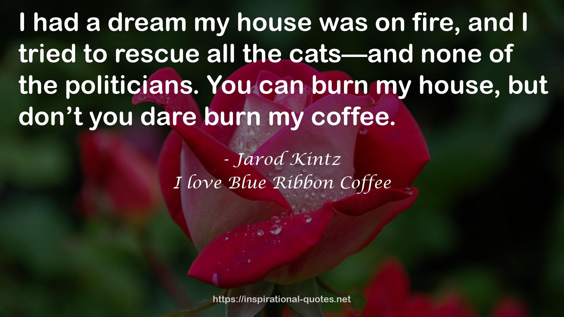 I love Blue Ribbon Coffee QUOTES