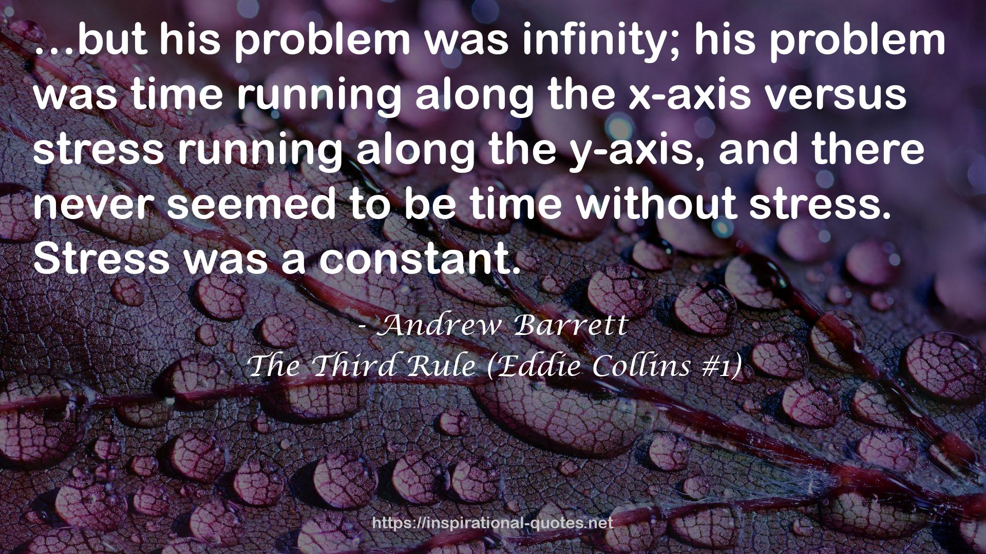 The Third Rule (Eddie Collins #1) QUOTES