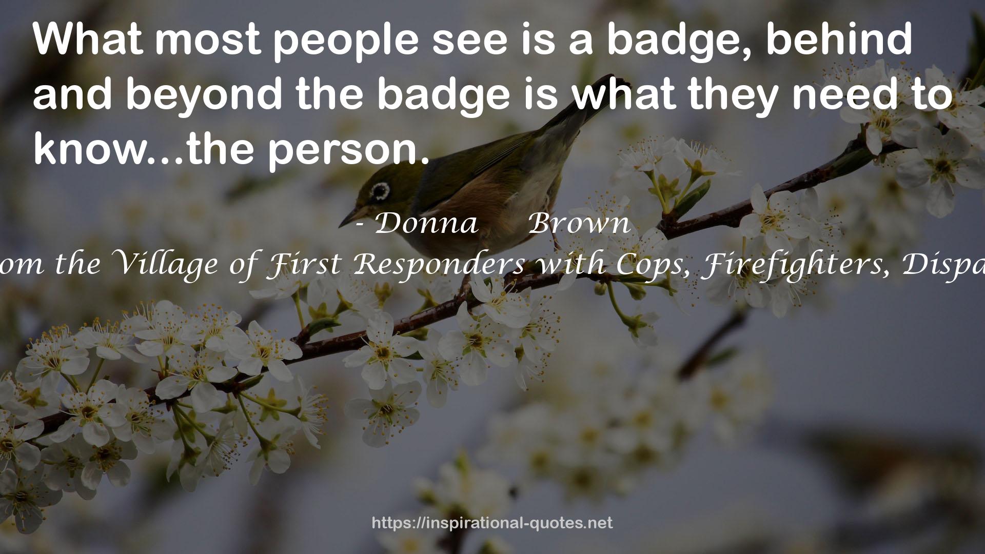 Donna     Brown QUOTES