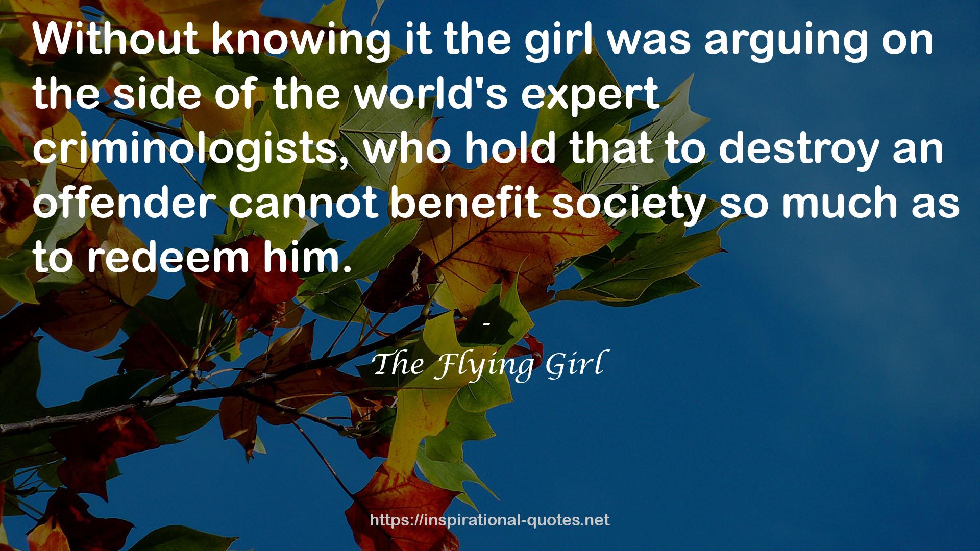 The Flying Girl QUOTES