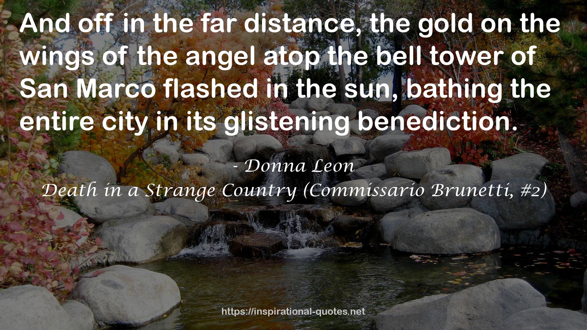 Death in a Strange Country (Commissario Brunetti, #2) QUOTES