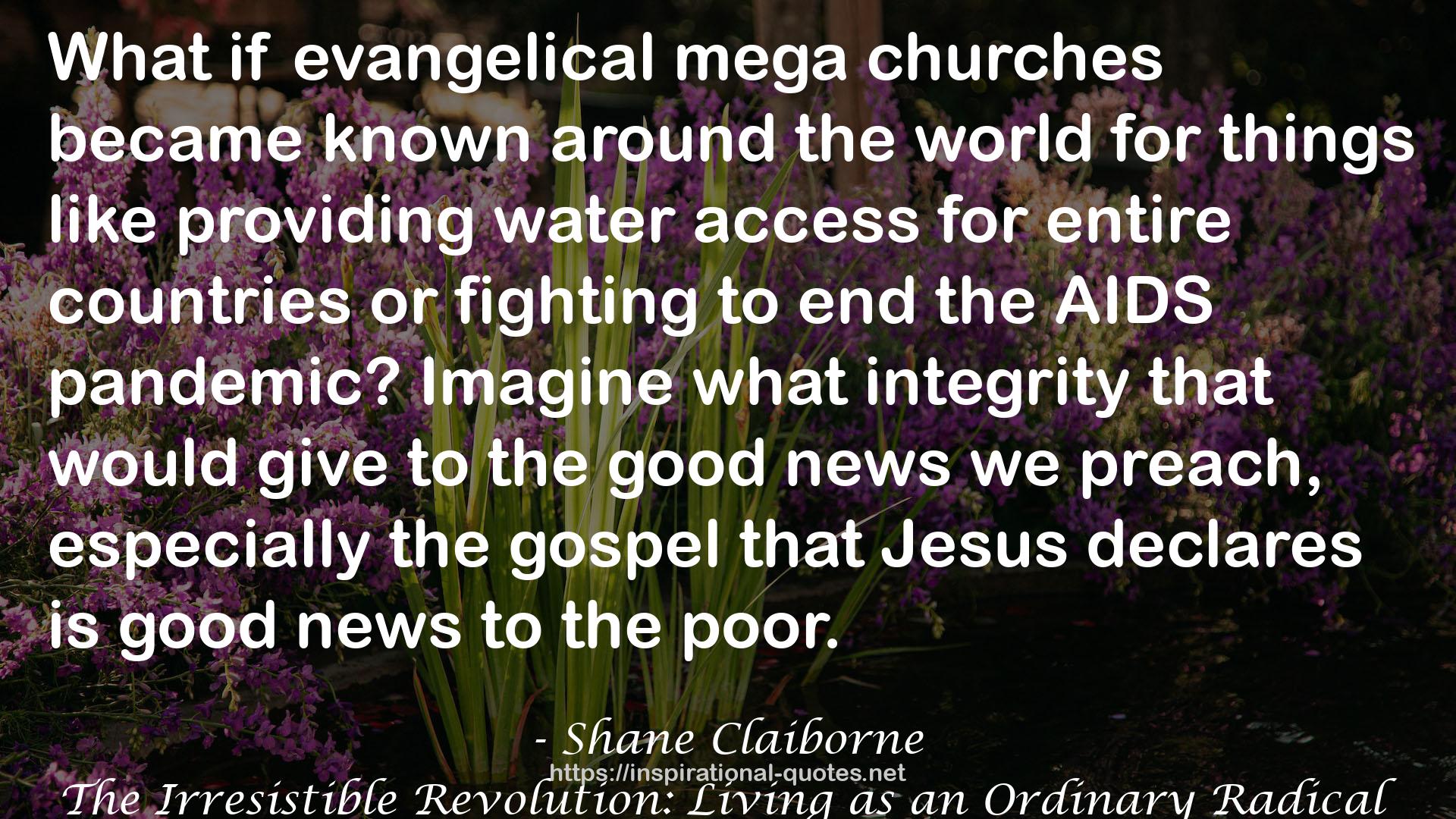 evangelical mega churches  QUOTES