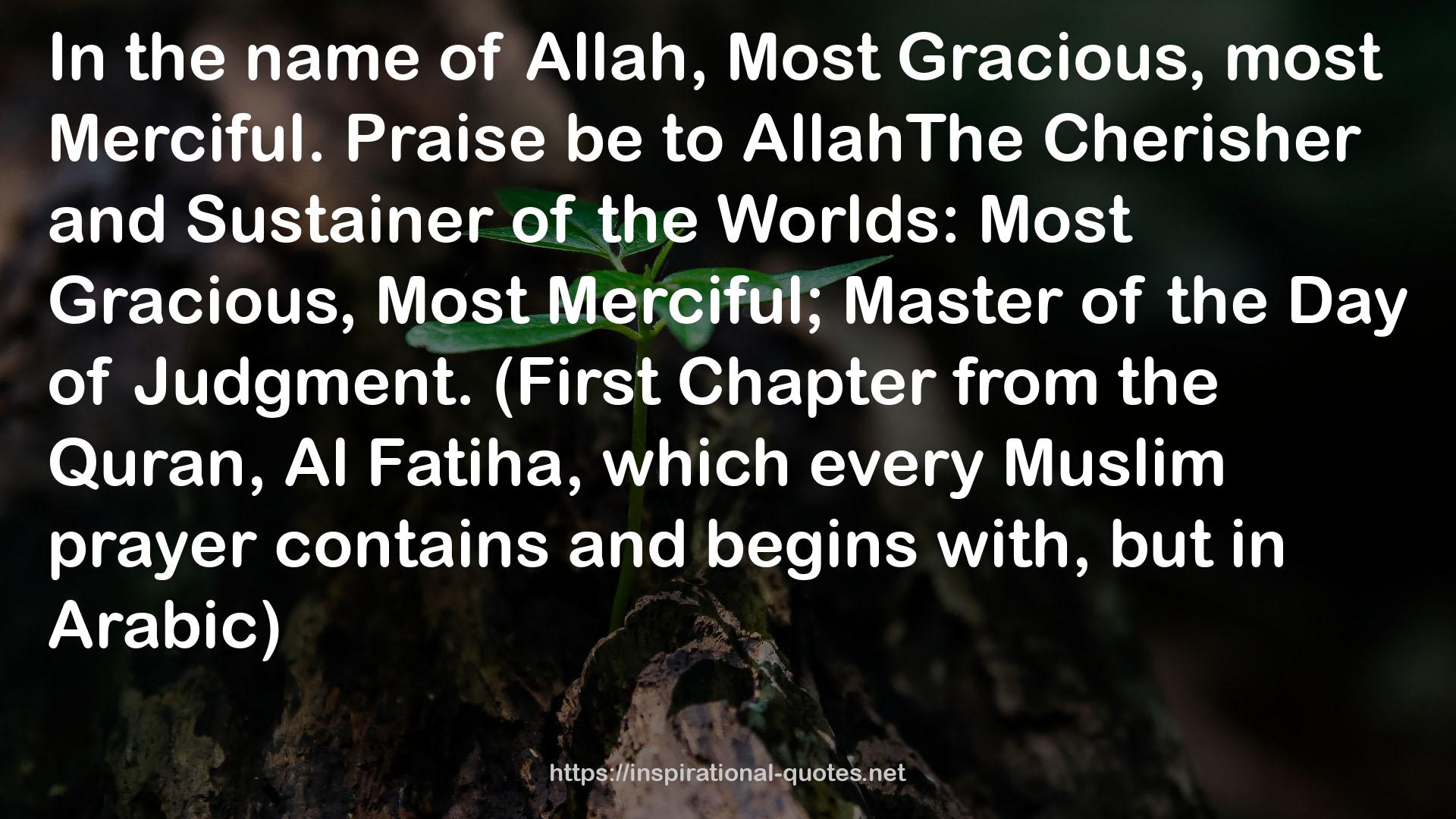 AllahThe Cherisher  QUOTES