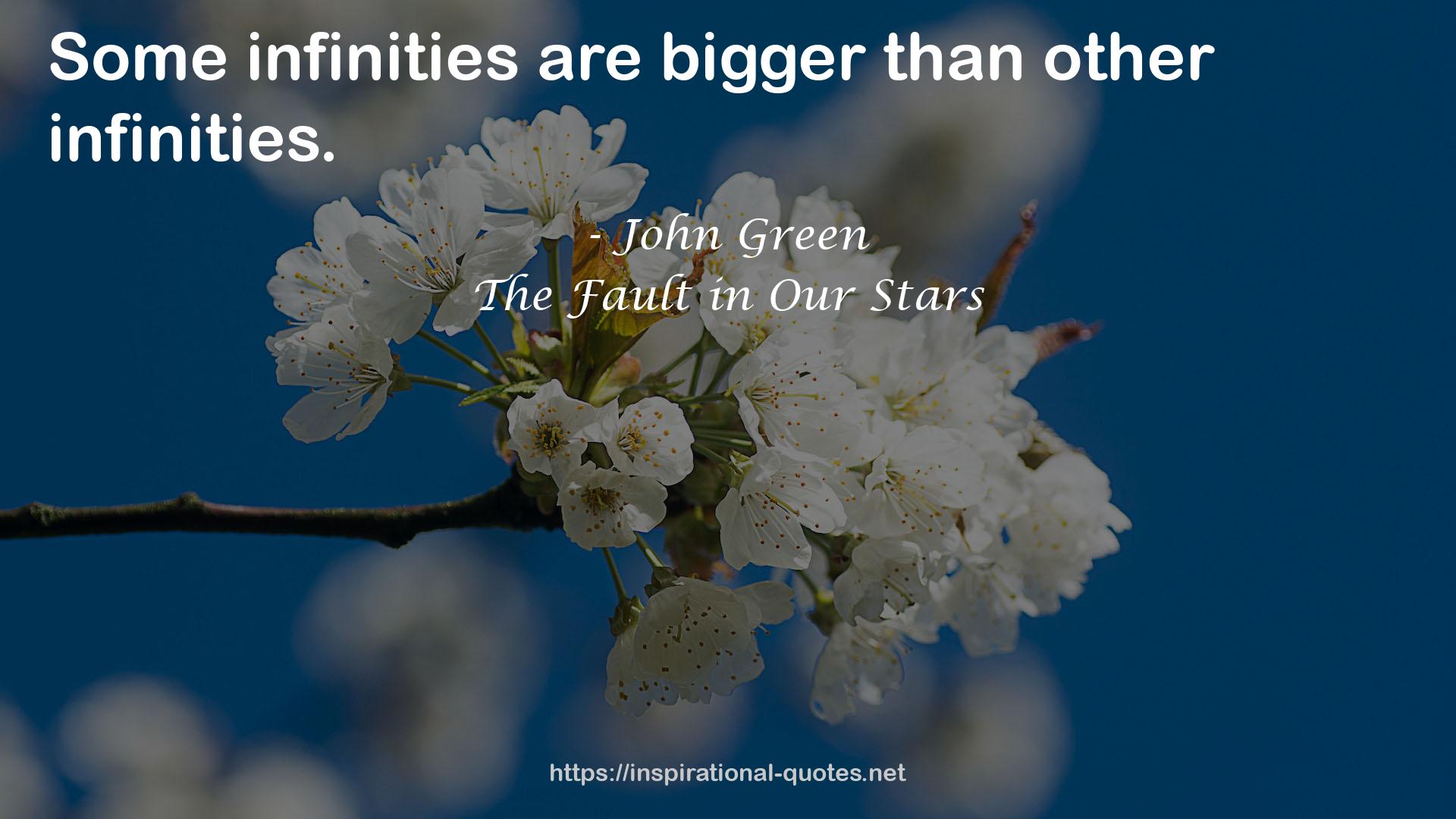 infinities  QUOTES