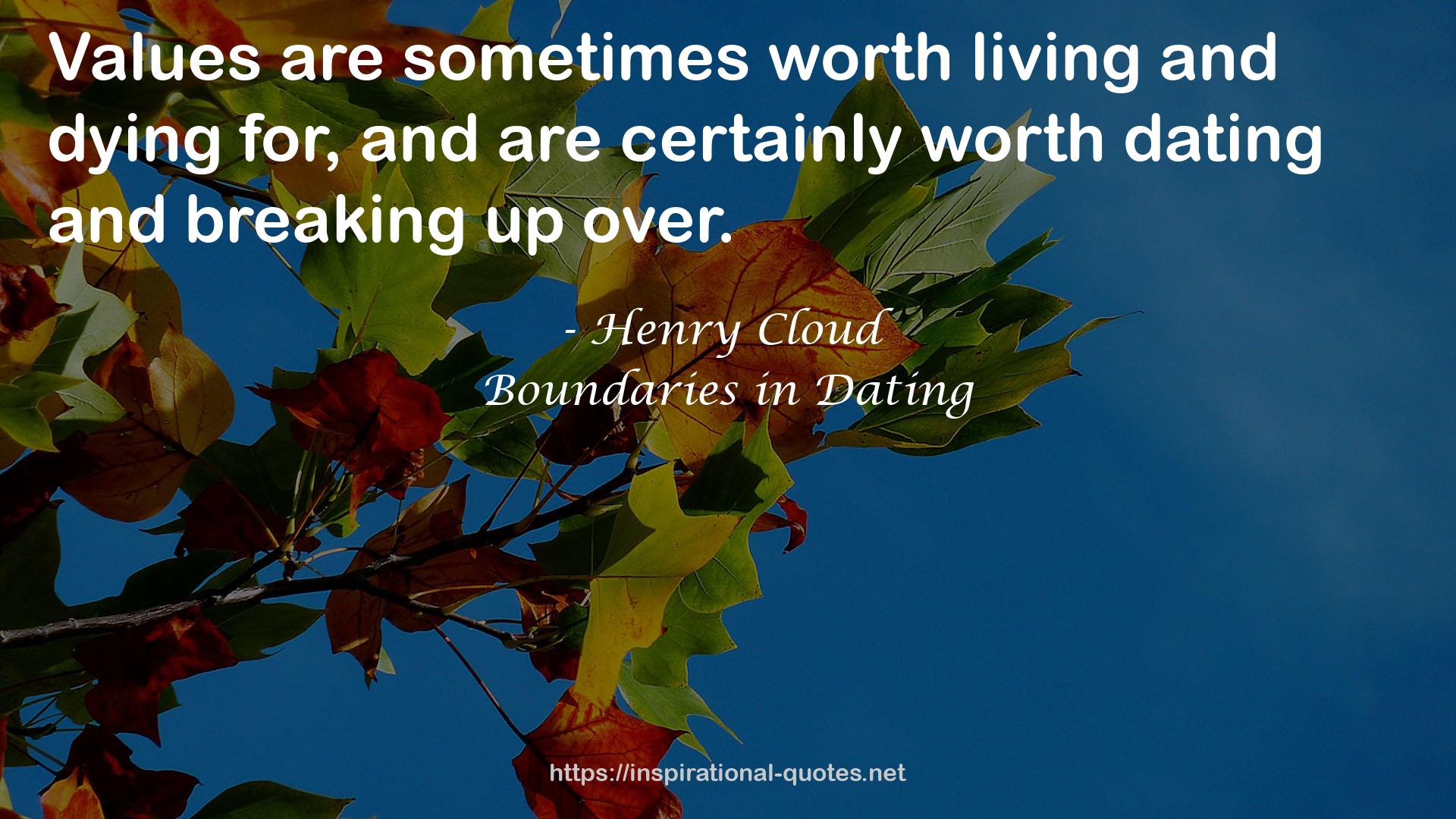Boundaries in Dating QUOTES