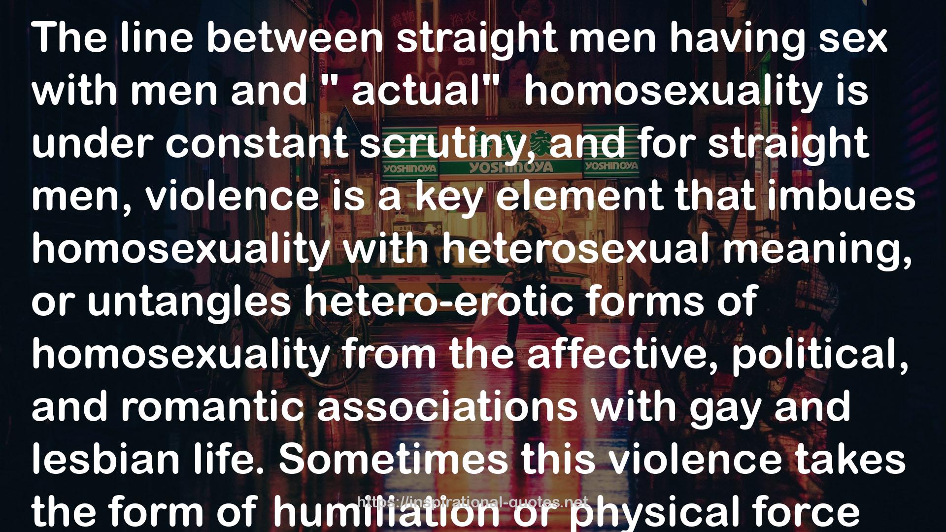 homosexuality  QUOTES
