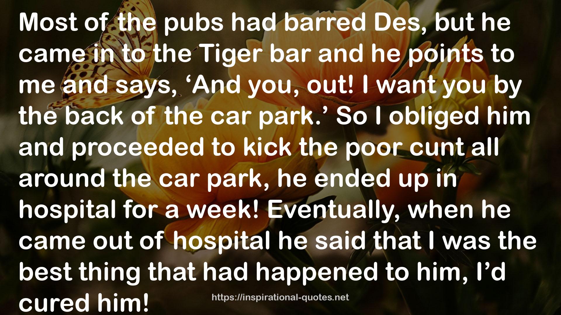the Tiger bar  QUOTES