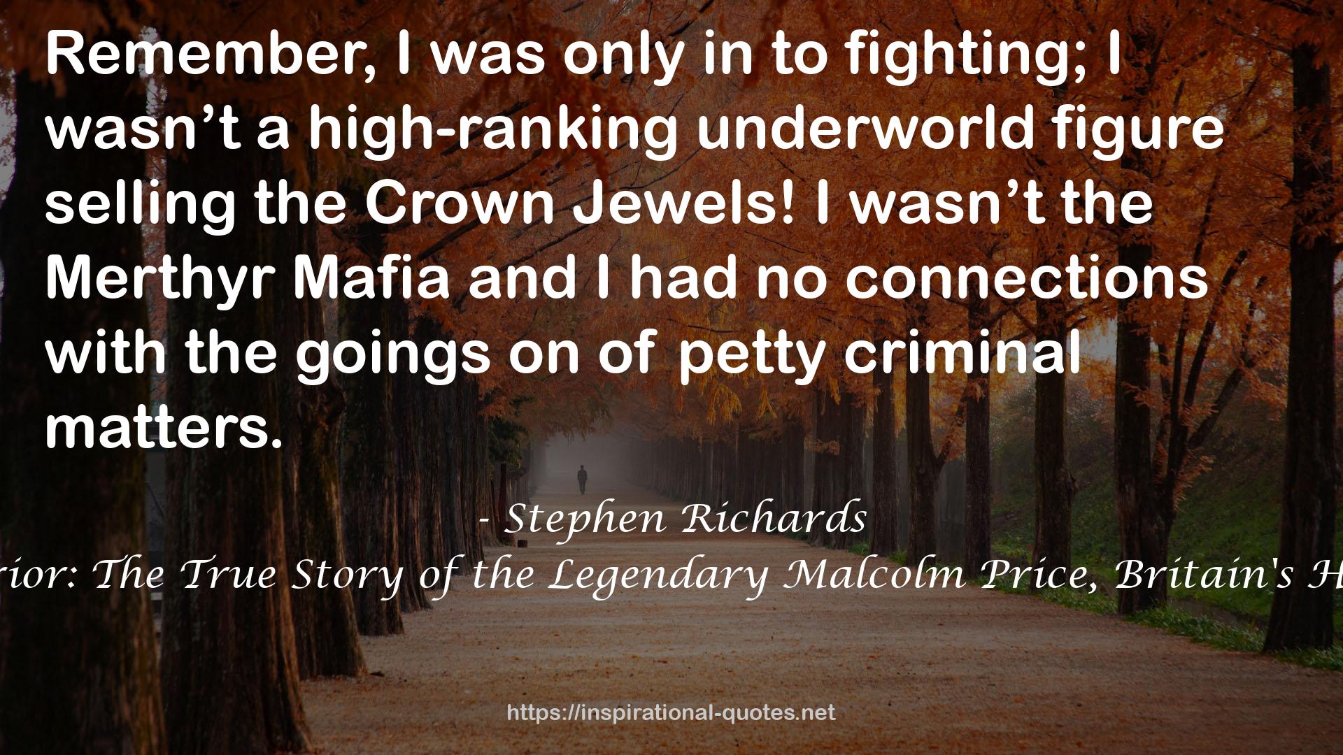 a high-ranking underworld figure  QUOTES