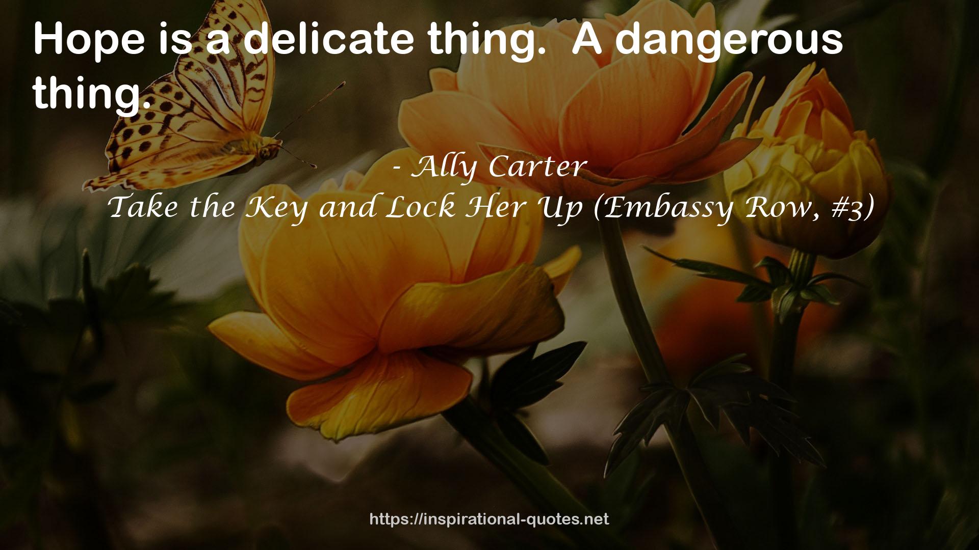 Take the Key and Lock Her Up (Embassy Row, #3) QUOTES