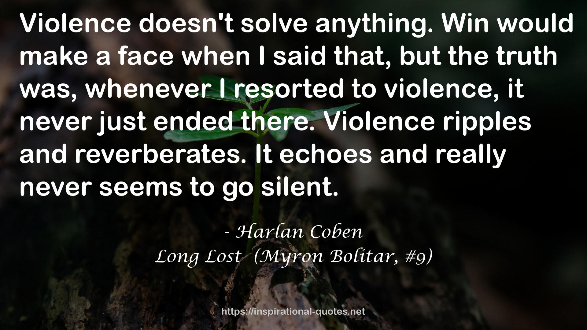 Long Lost  (Myron Bolitar, #9) QUOTES