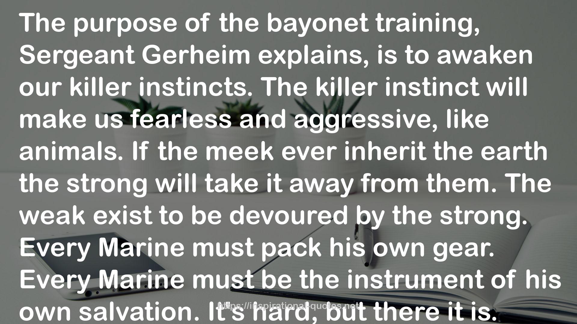 Sergeant Gerheim  QUOTES