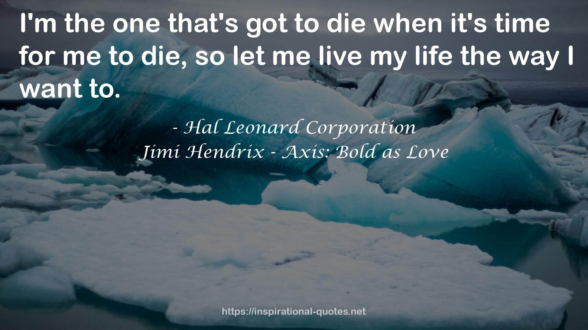 Jimi Hendrix - Axis: Bold as Love QUOTES