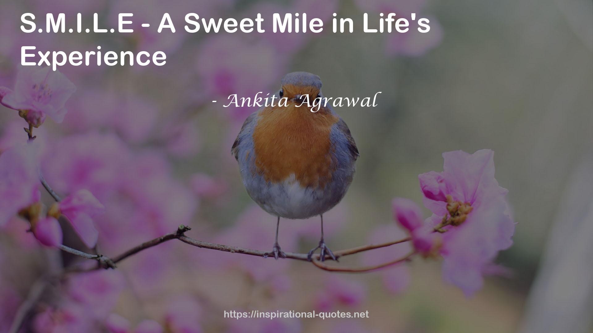 - A Sweet Mile  QUOTES