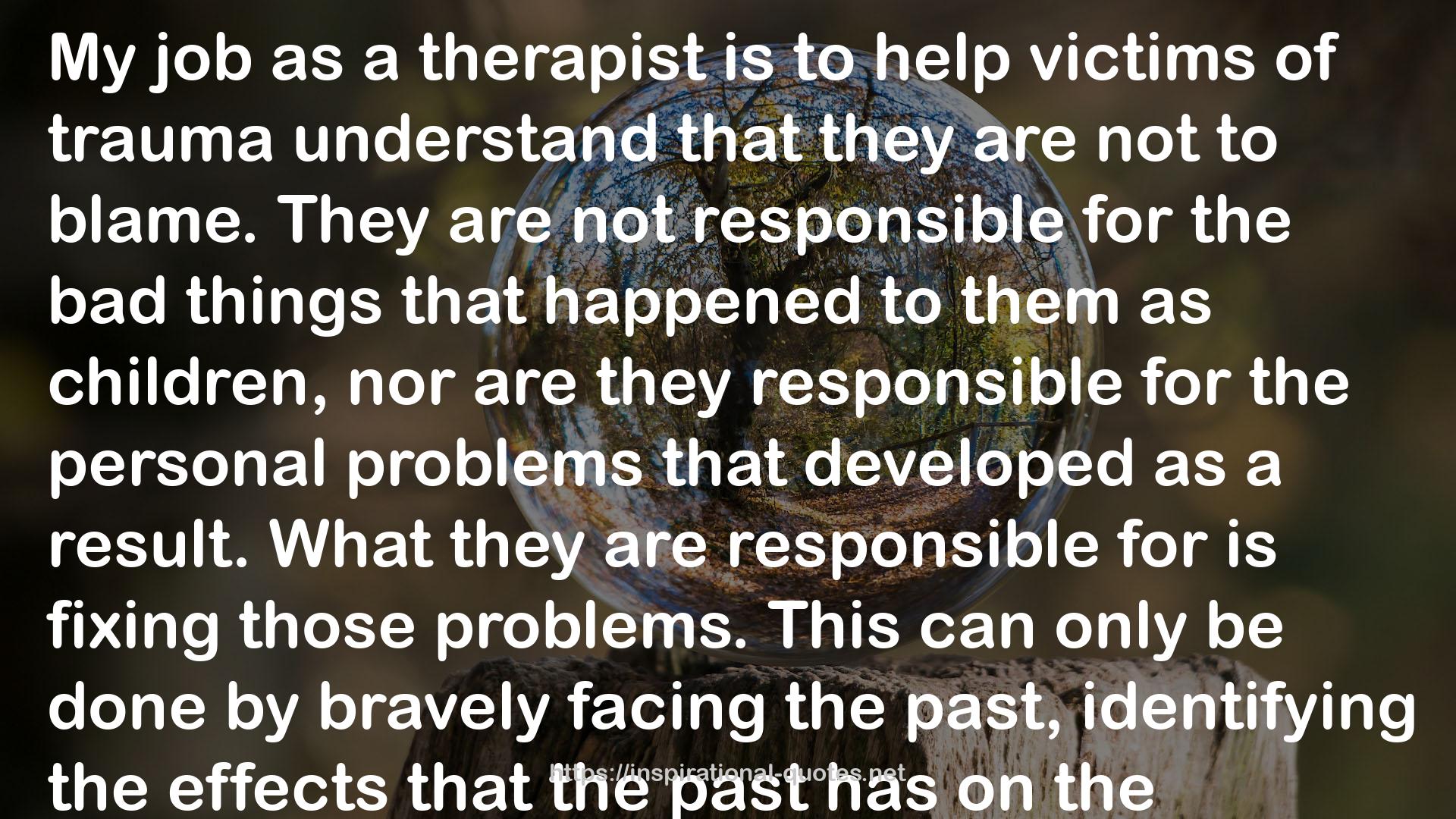 a therapist  QUOTES