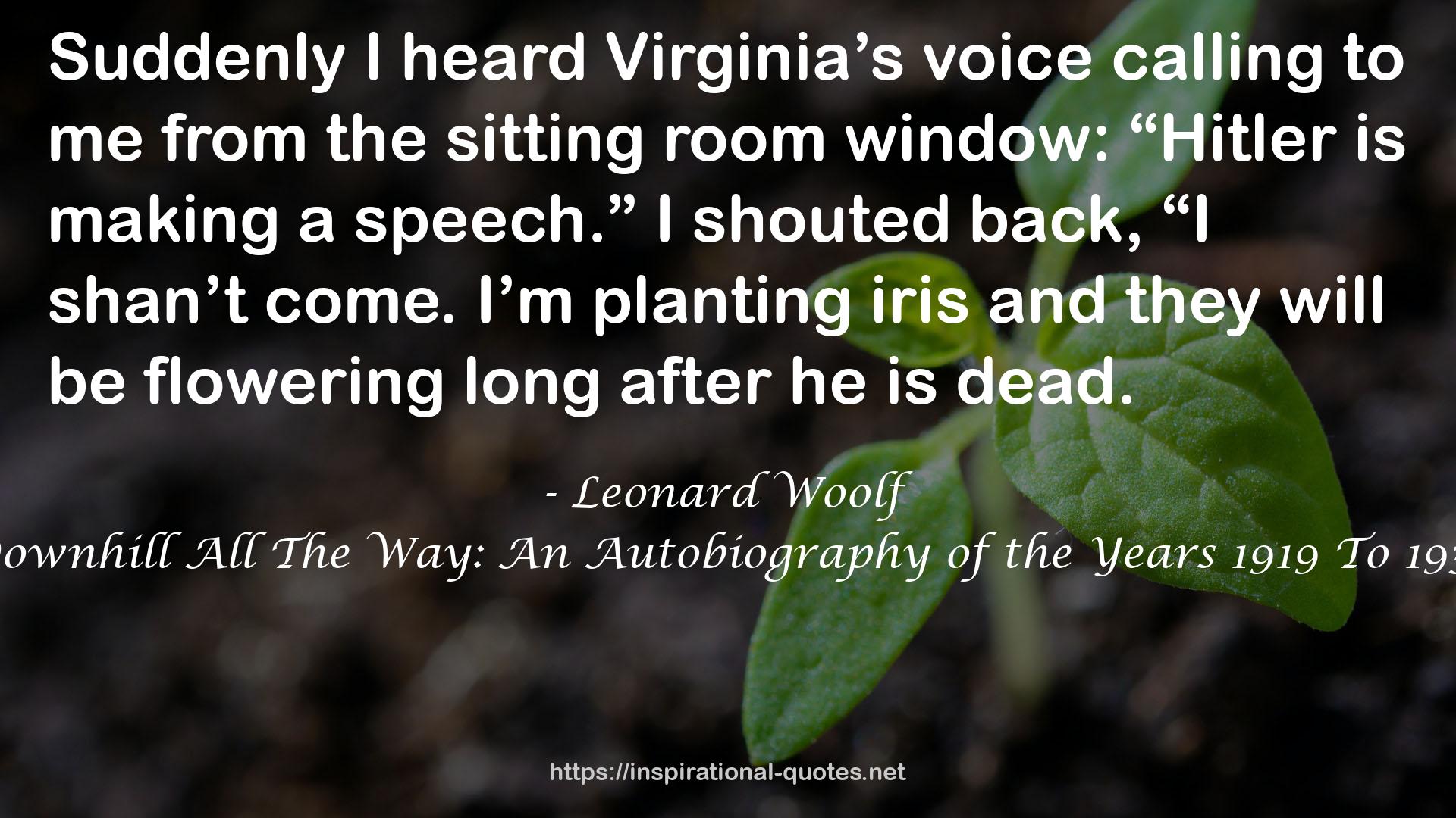 Leonard Woolf QUOTES