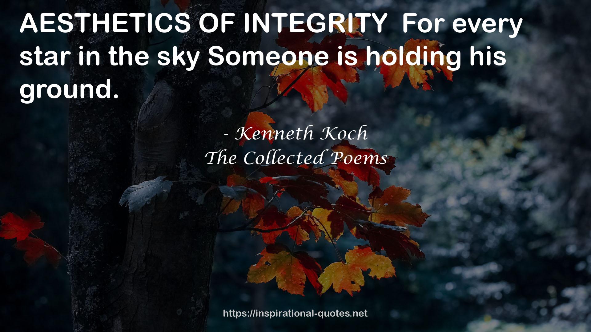 Kenneth Koch QUOTES