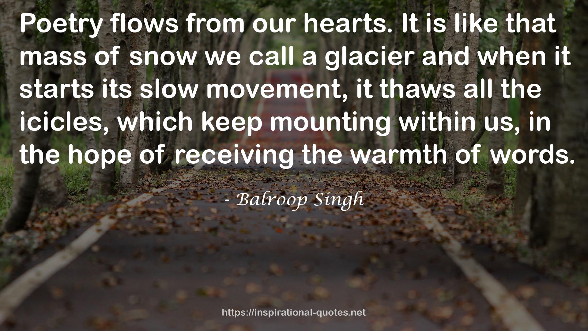 Balroop Singh QUOTES