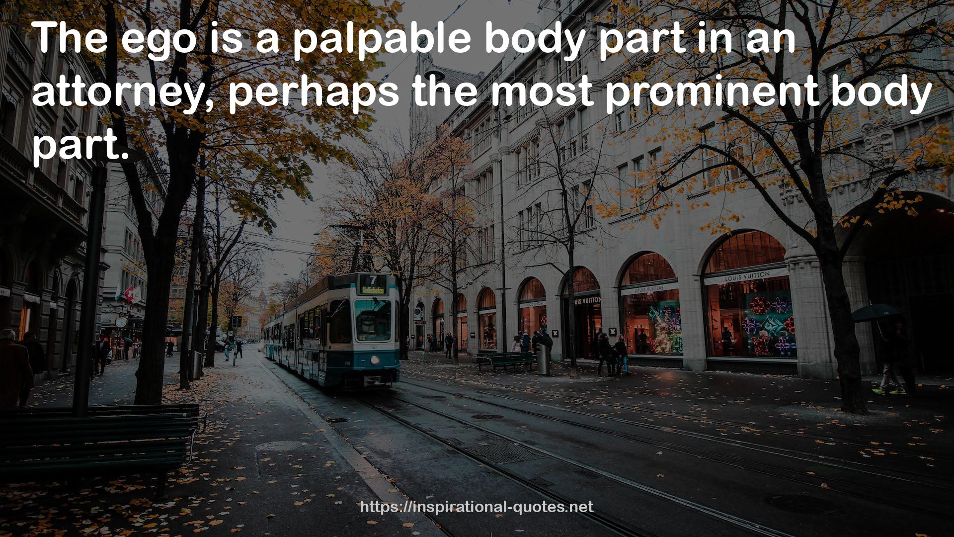 a palpable body part  QUOTES