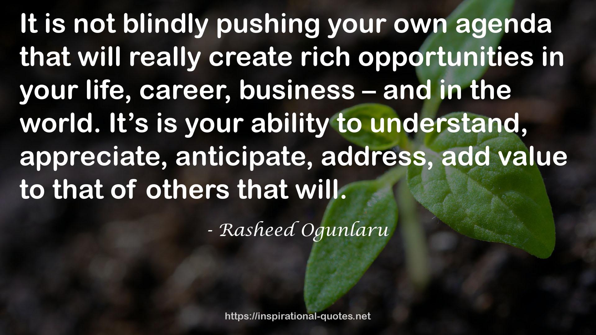 rich opportunities  QUOTES