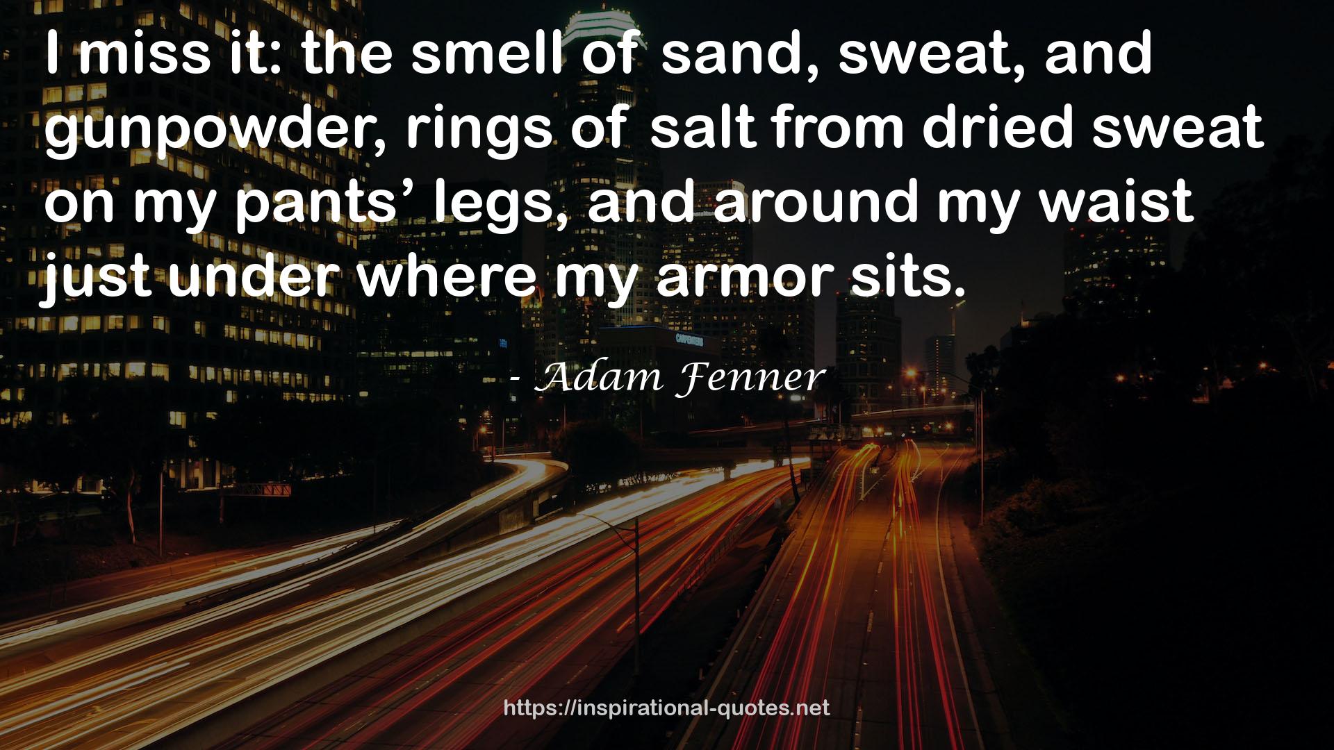 dried sweat  QUOTES