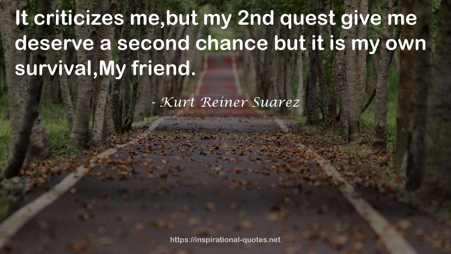 Kurt Reiner Suarez QUOTES