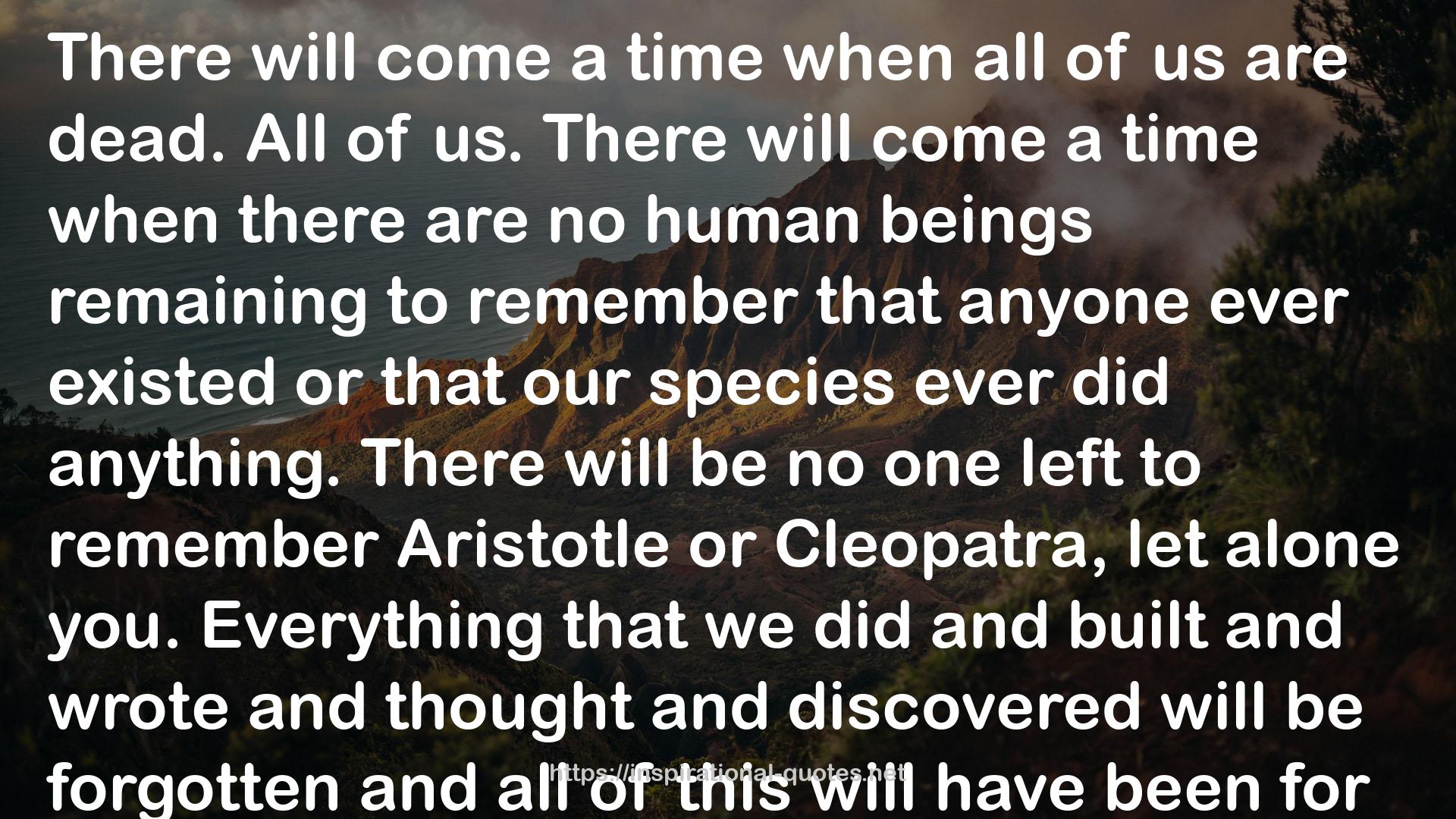 our species  QUOTES